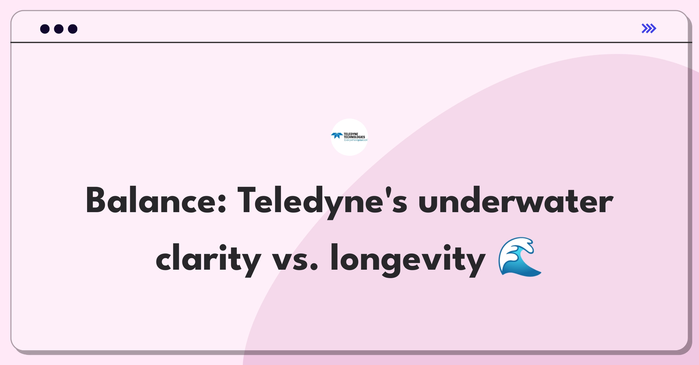 Product Management Trade-Off Question: Balancing image resolution and battery life for underwater cameras