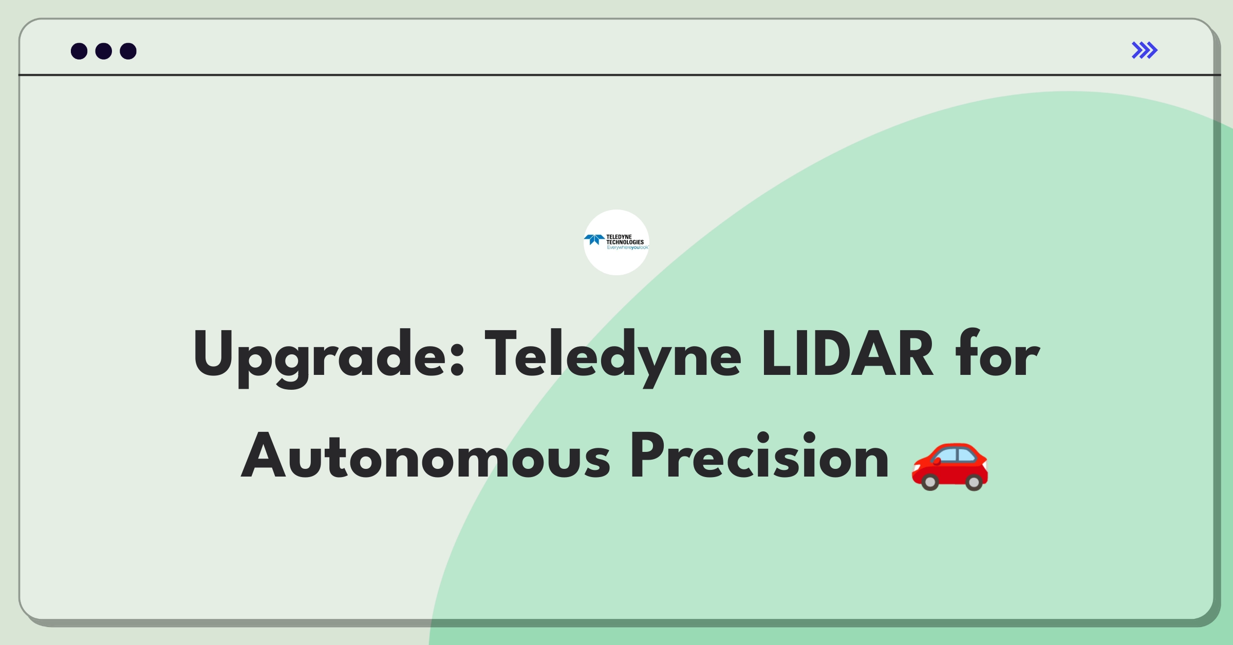 Product Management Improvement Question: Enhancing LIDAR sensors for autonomous vehicles