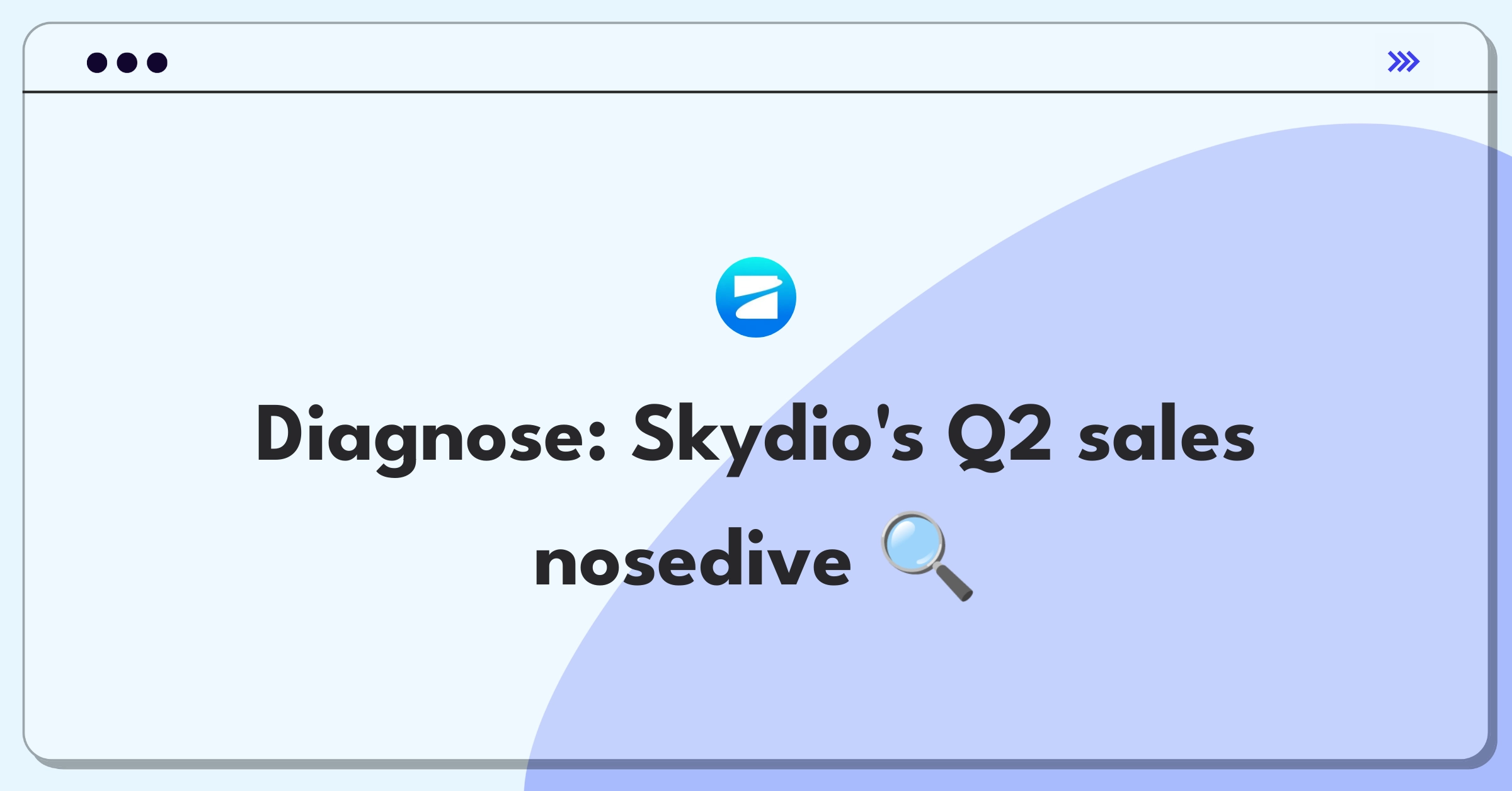 Product Management Root Cause Analysis Question: Investigating Skydio drone sales decline and market dynamics