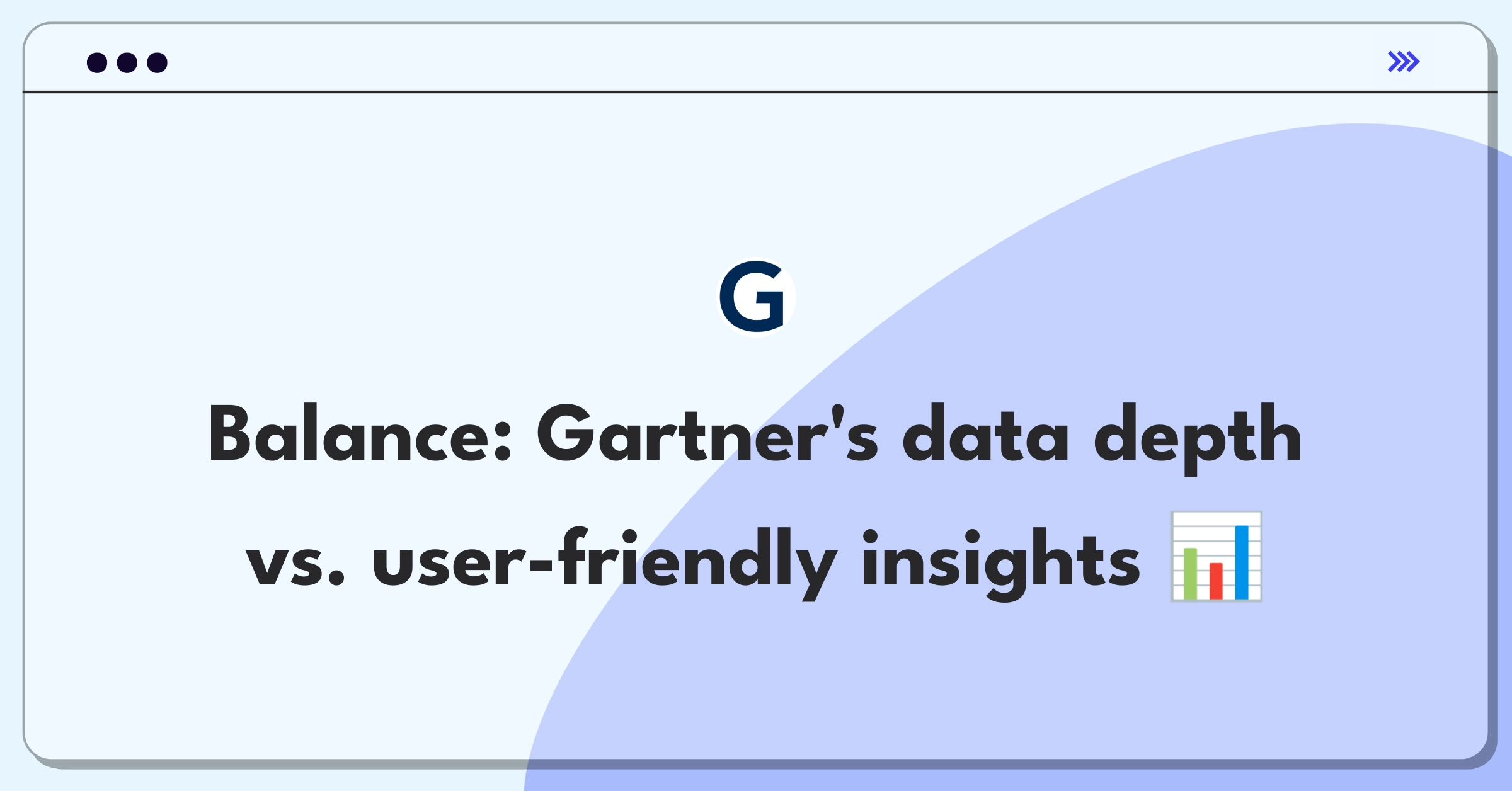 Product Management Trade-off Question: Balancing comprehensive IT metrics coverage with ease of interpretation for Gartner clients