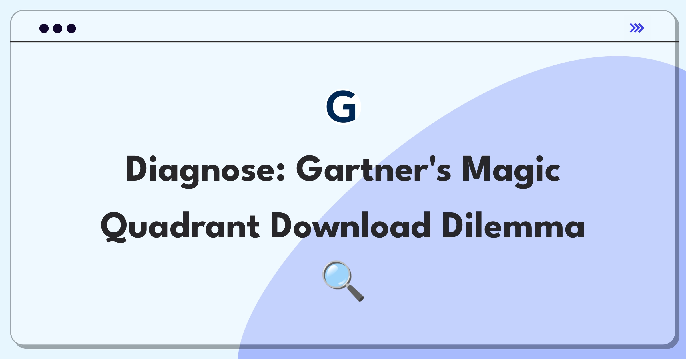 Product Management Root Cause Analysis Question: Investigating decline in Gartner Magic Quadrant report downloads