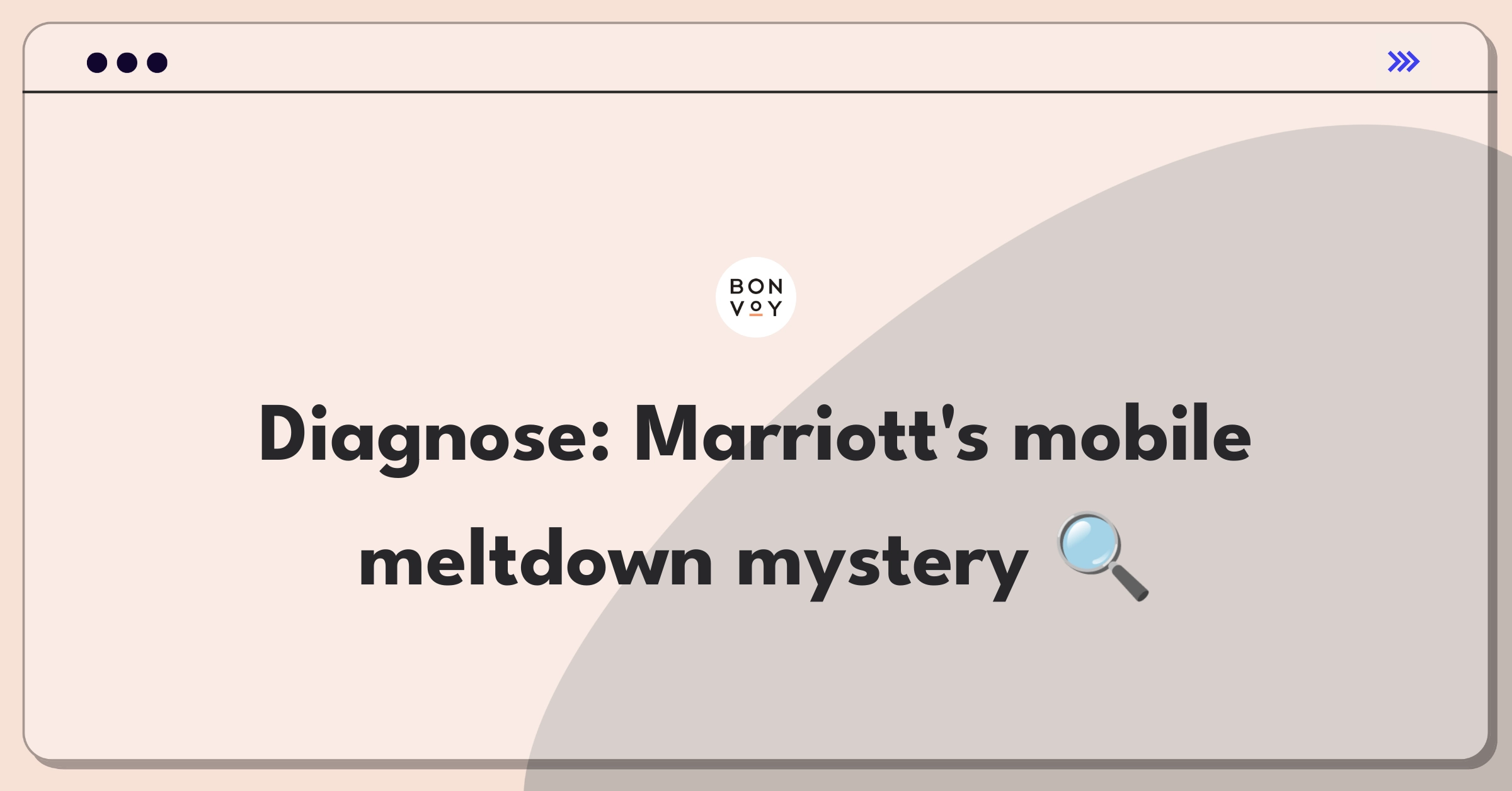 Product Management Root Cause Analysis Question: Investigating Marriott's mobile check-in usage decline