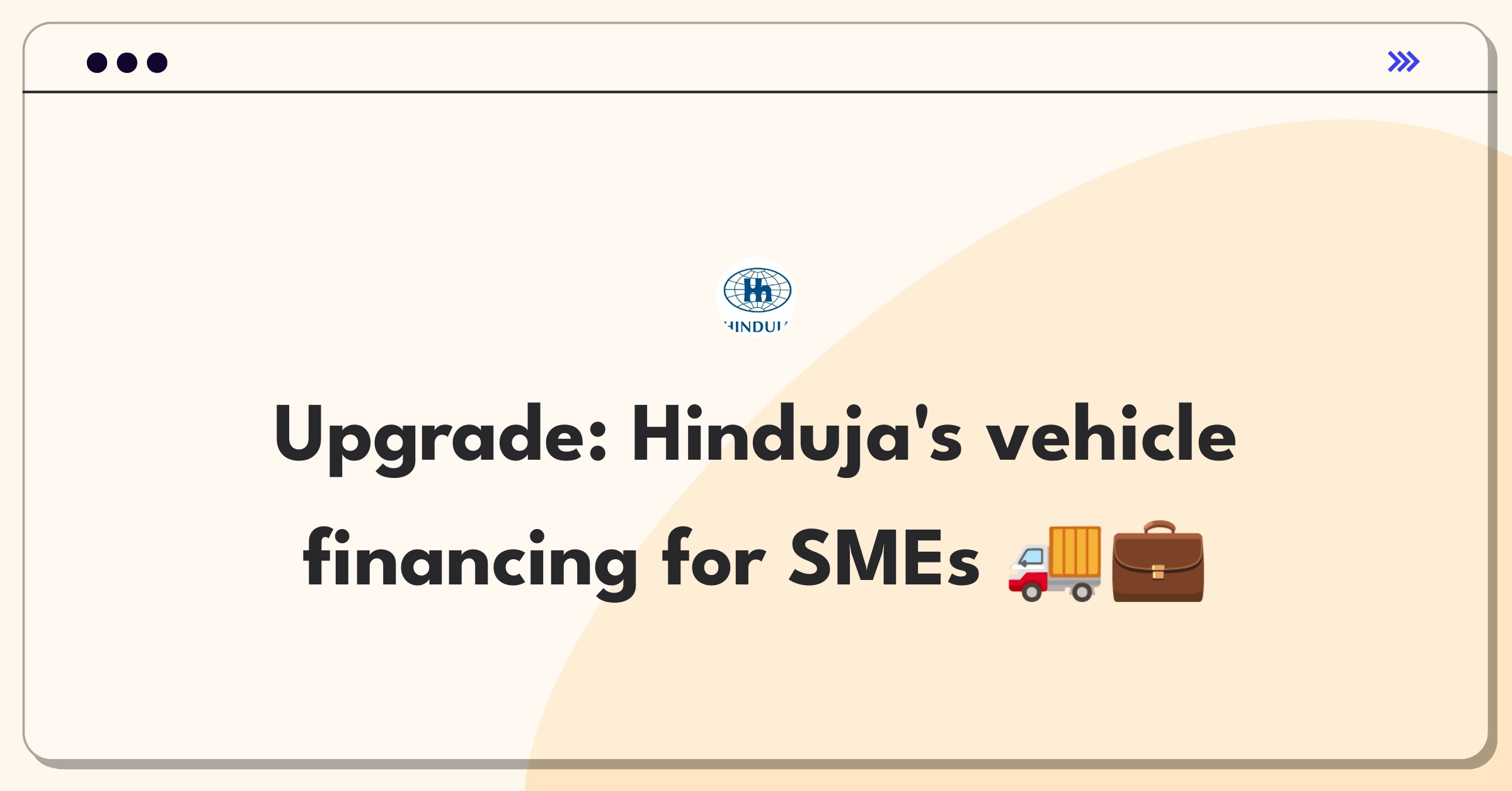 Product Management Improvement Question: Enhancing commercial vehicle financing services for small business owners