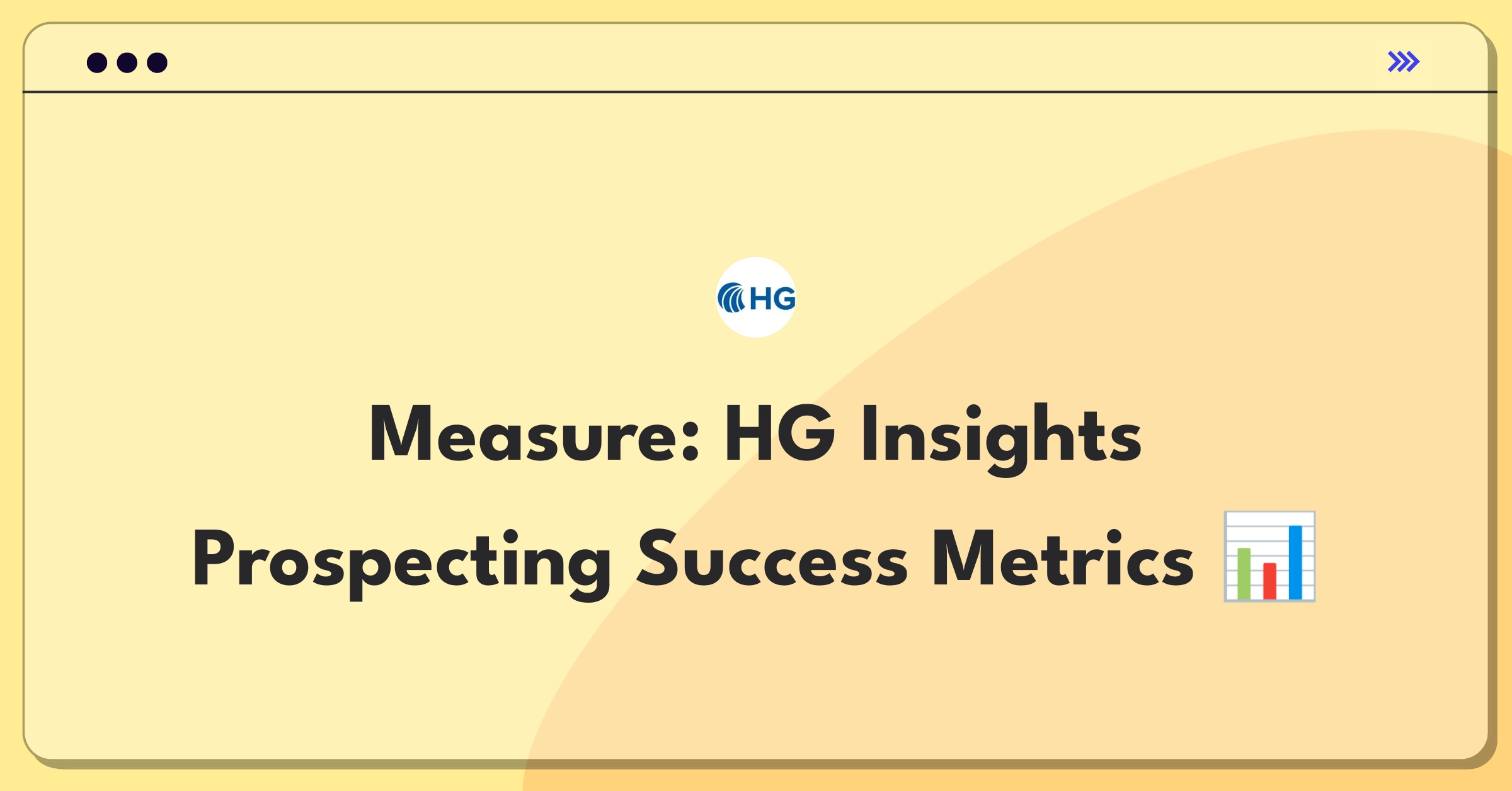 Product Management Analytics Question: Evaluating B2B sales intelligence tool metrics for HG Insights Prospecting