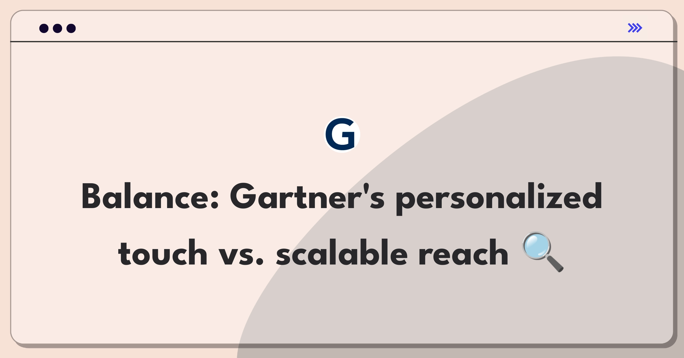 Product Management Trade-Off Question: Balancing personalized advisory services with scalability for Gartner's executive programs