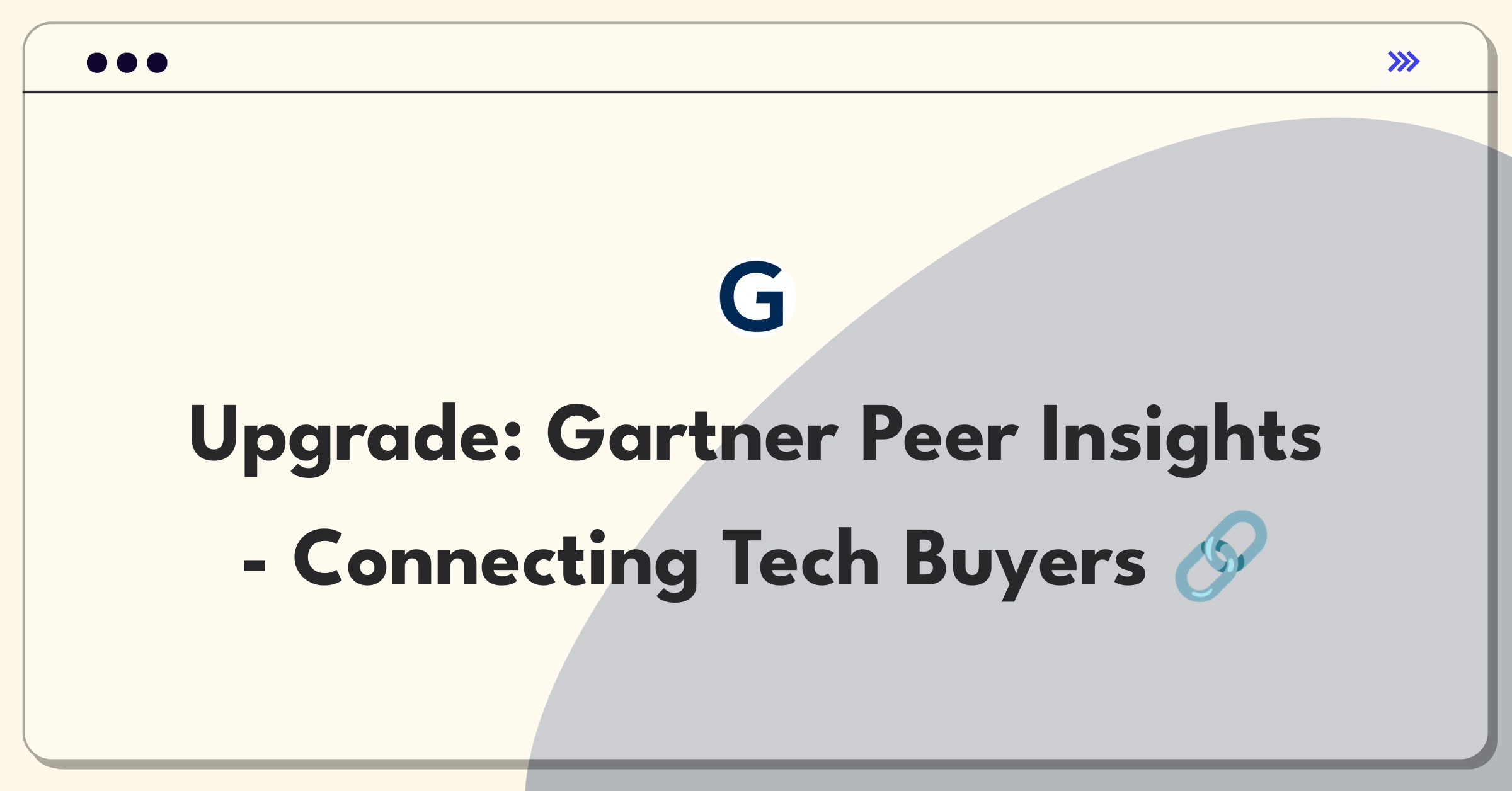 Product Management Improvement Question: Evolving Gartner Peer Insights platform to enhance connections between technology buyers