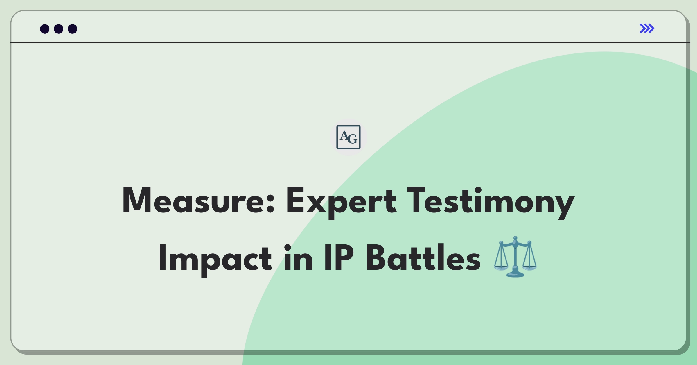 Product Management Success Metrics Question: Measuring effectiveness of expert testimony in intellectual property disputes