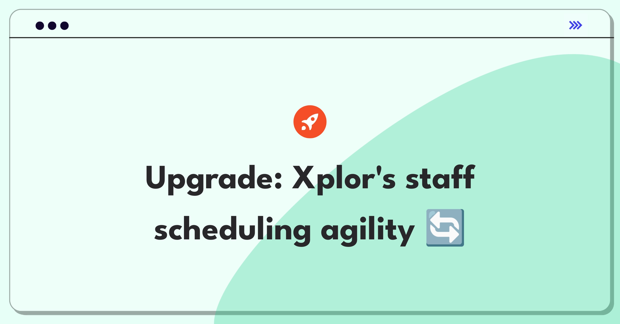 Product Management Improvement Question: Enhancing Xplor's staff scheduling tool for last-minute changes