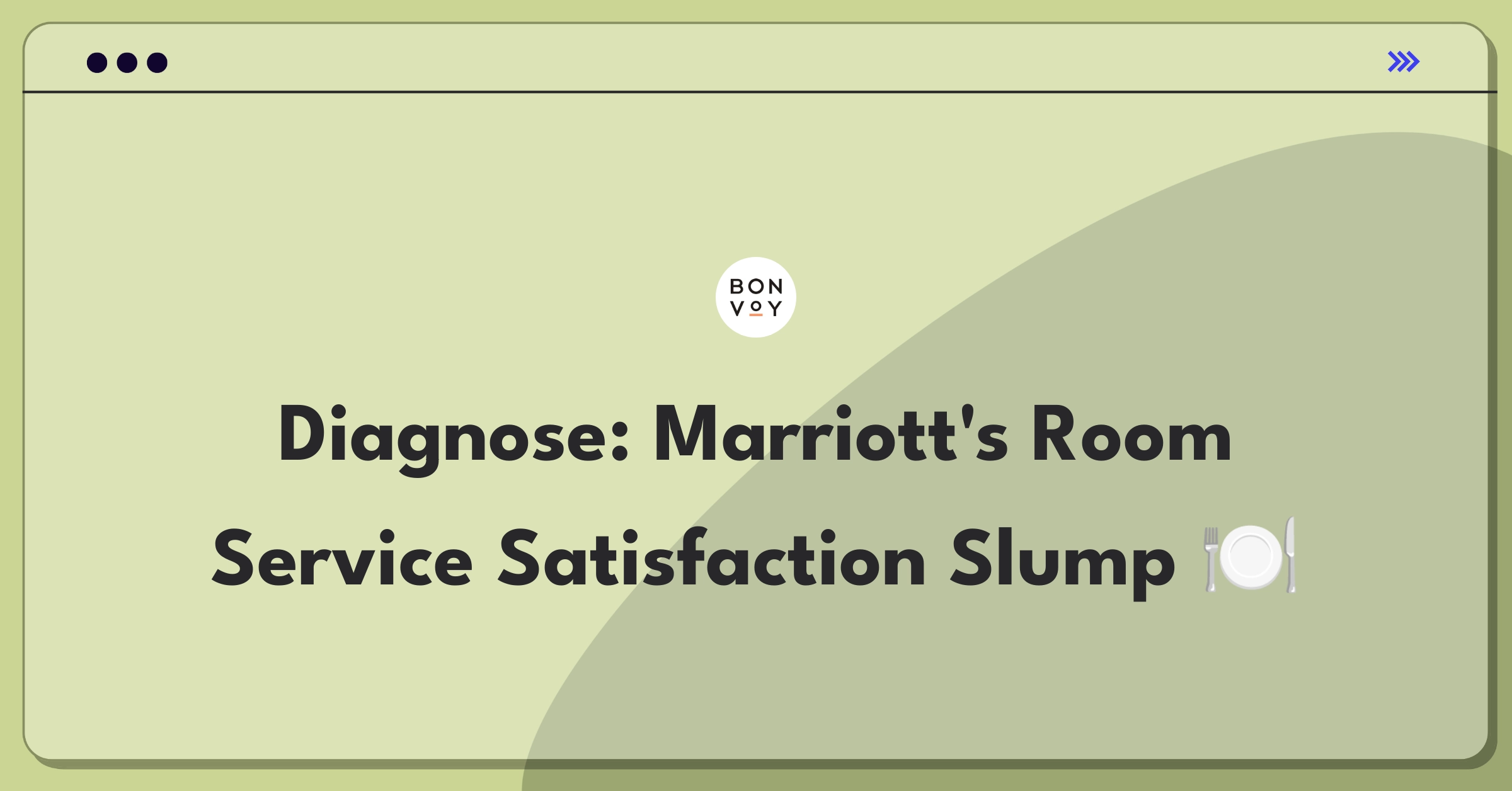 Product Management Root Cause Analysis Question: Investigating decline in Marriott's room service satisfaction scores