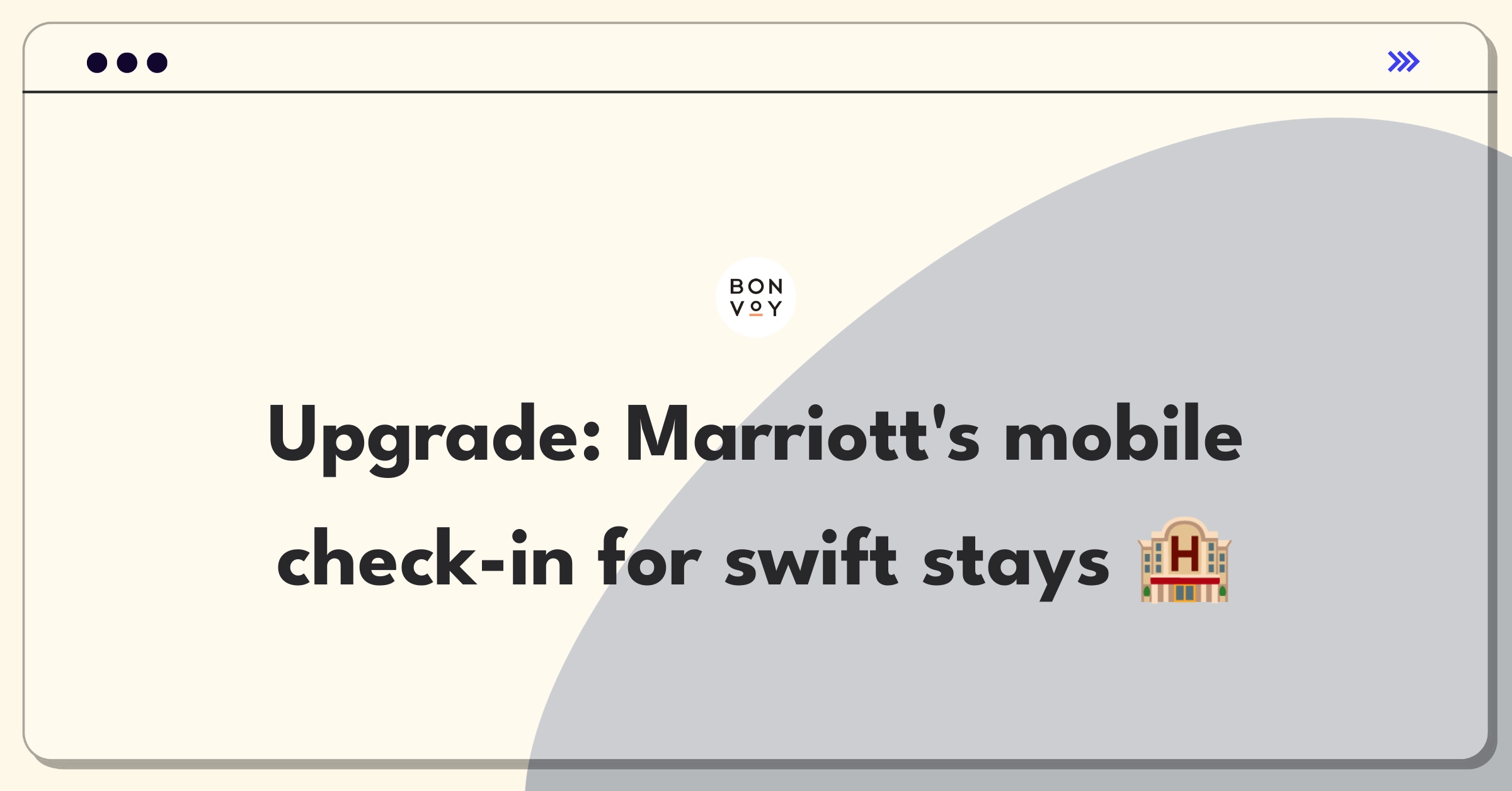 Product Management Improvement Question: Enhancing Marriott's mobile check-in process to reduce guest wait times