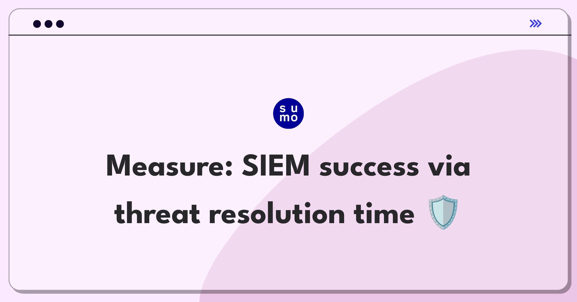 Product Management Analytics Question: Measuring success metrics for Sumo Logic's Cloud SIEM solution