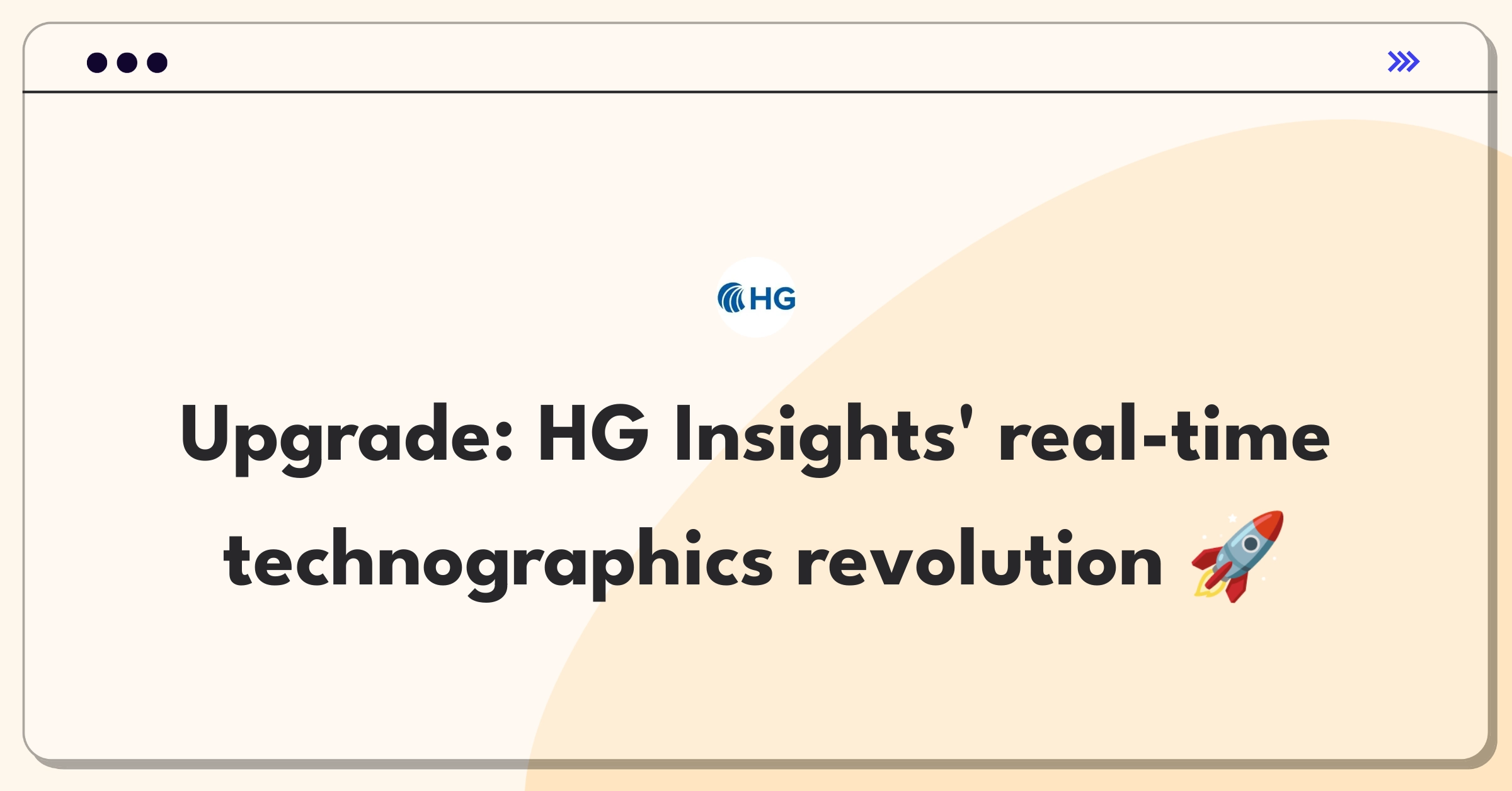 Product Management Improvement Question: Enhancing HG Insights' technographics data for real-time customer insights