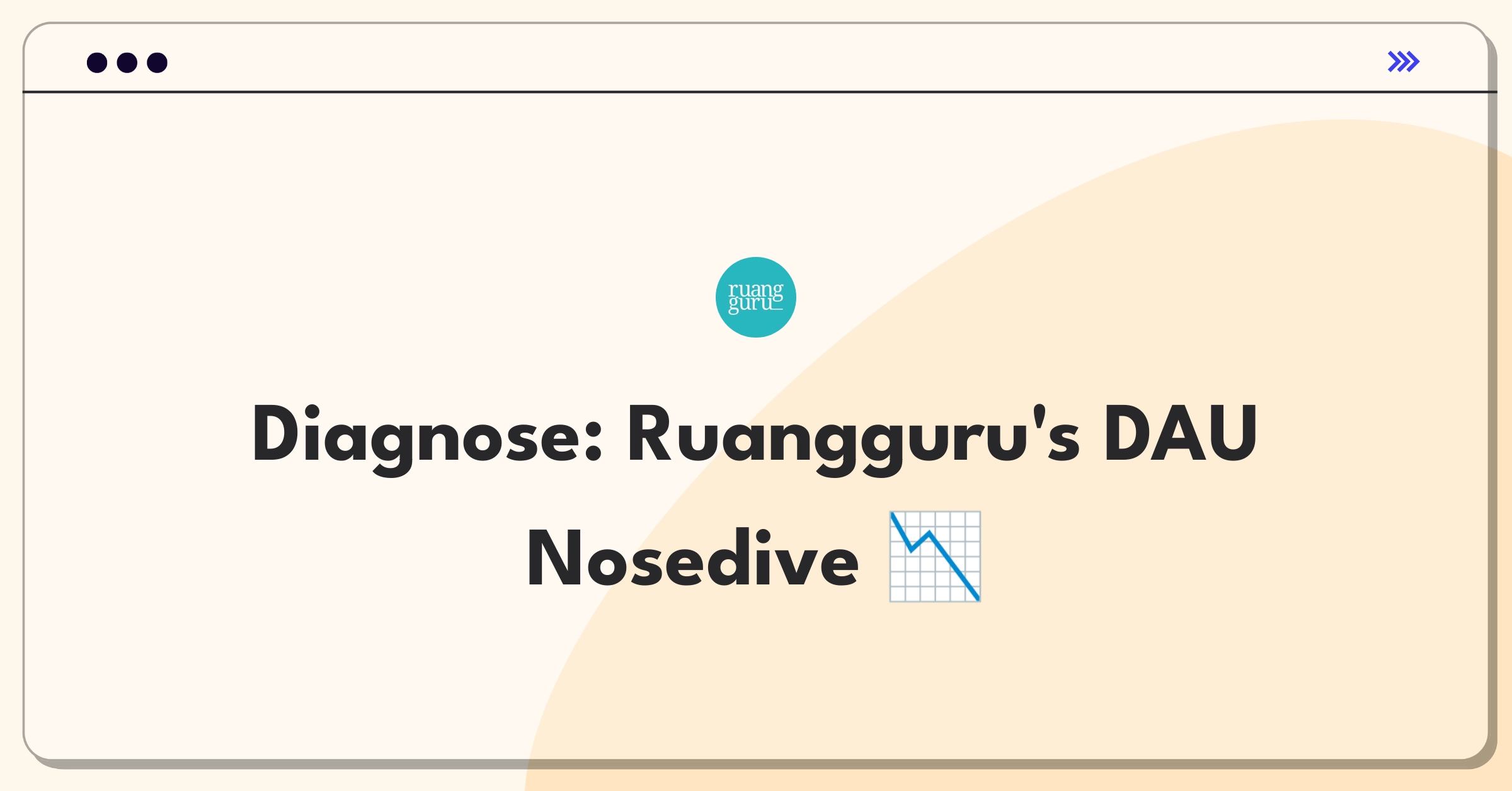 Product Management Root Cause Analysis Question: Investigating sudden drop in Ruangguru's daily active users