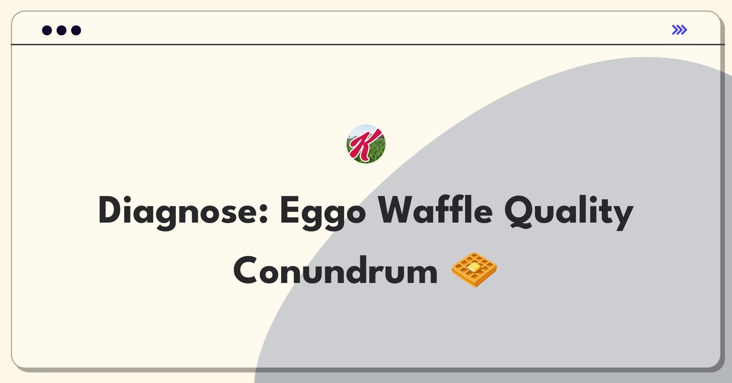 Product Management Root Cause Analysis Question: Investigating Kellogg's Eggo waffle quality complaints increase