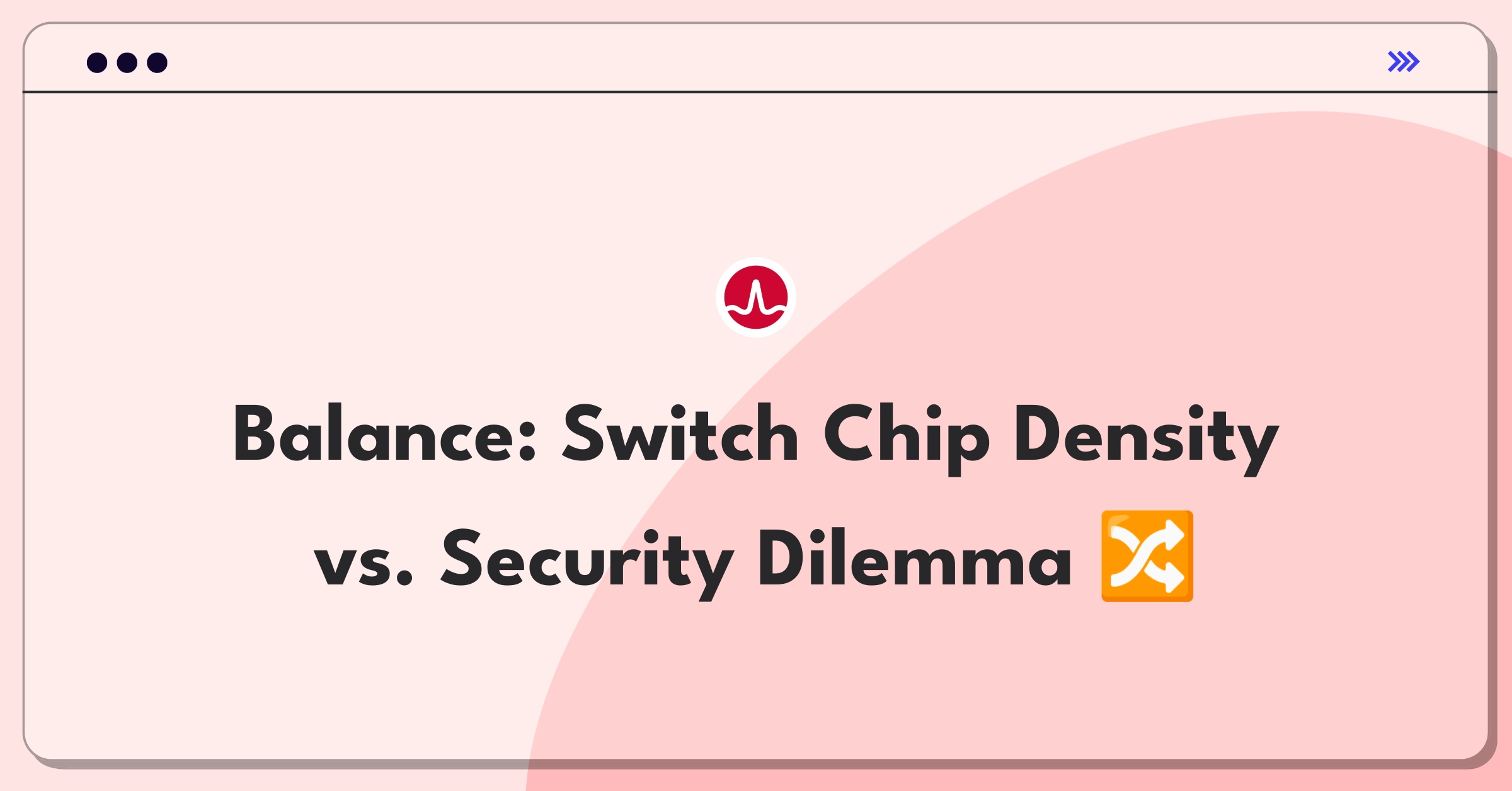 Product Management Trade-Off Question: Balancing port density and security features in network switch chips