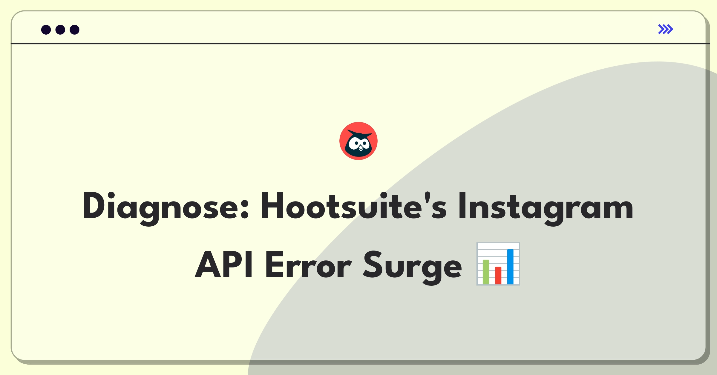 Product Management Root Cause Analysis Question: Investigating sudden increase in Hootsuite's Instagram integration error rates