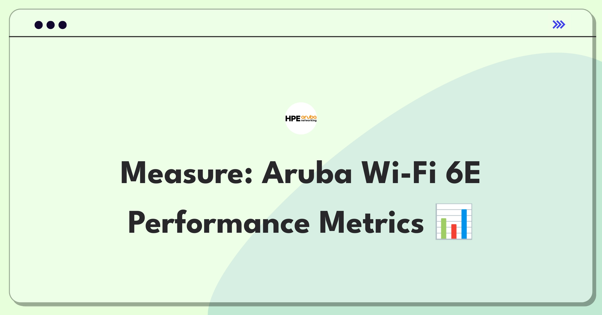 Product Management Success Metrics Question: Evaluating Aruba Wi-Fi 6E access points with key performance indicators