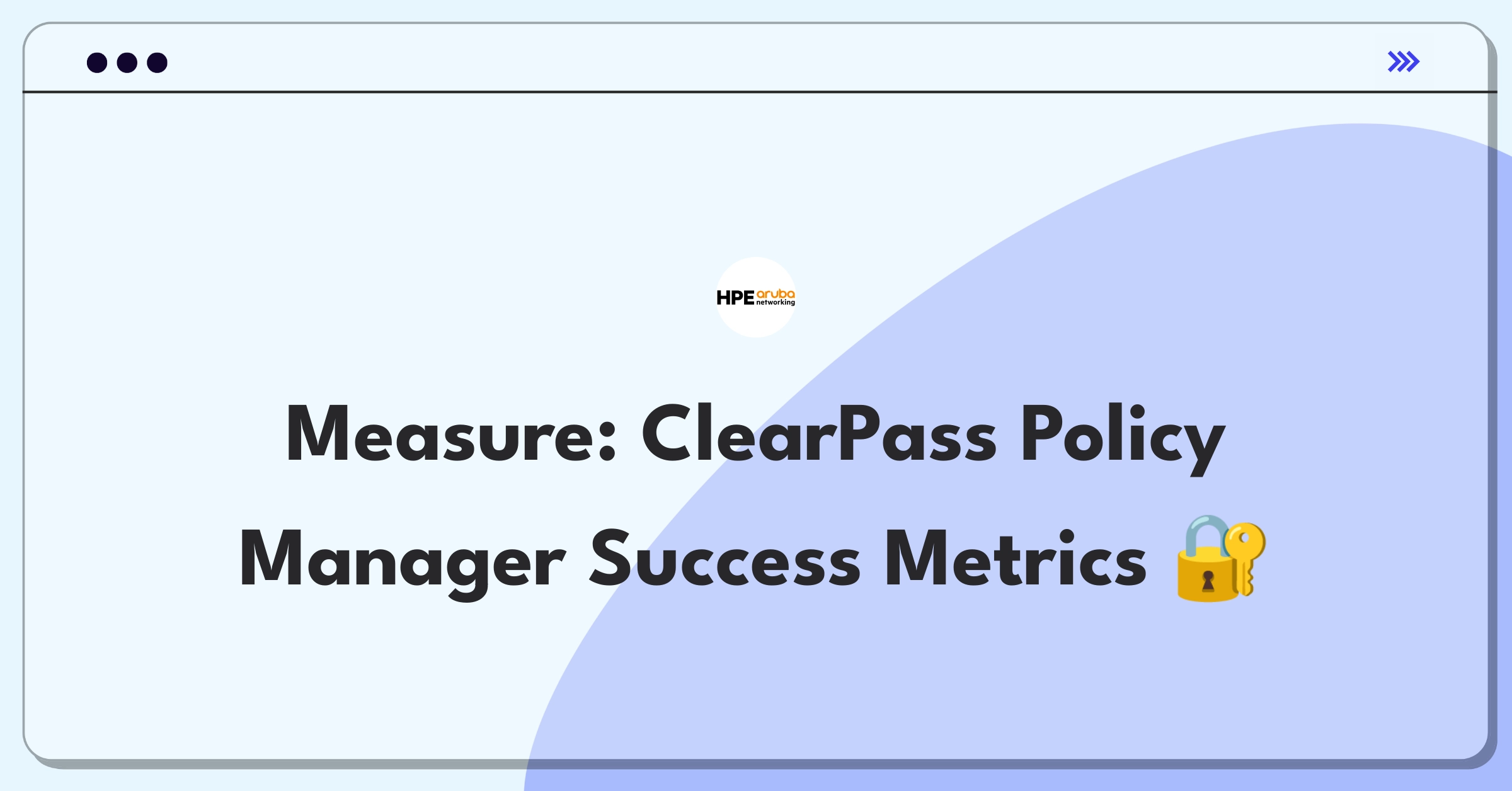 Product Management Analytics Question: Evaluating Aruba ClearPass Policy Manager performance and impact