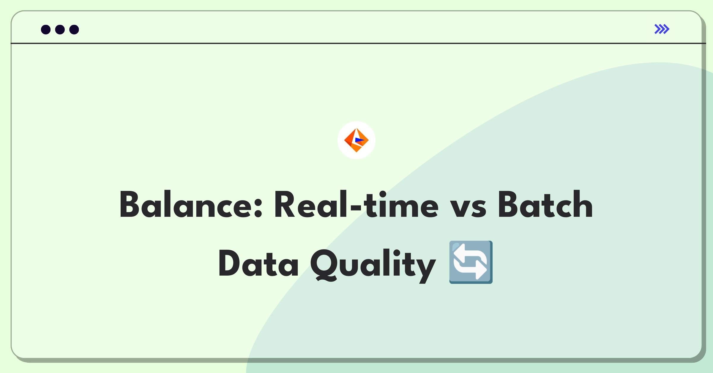 Product Management Strategy Question: Balancing real-time and batch processing for Informatica's data quality product