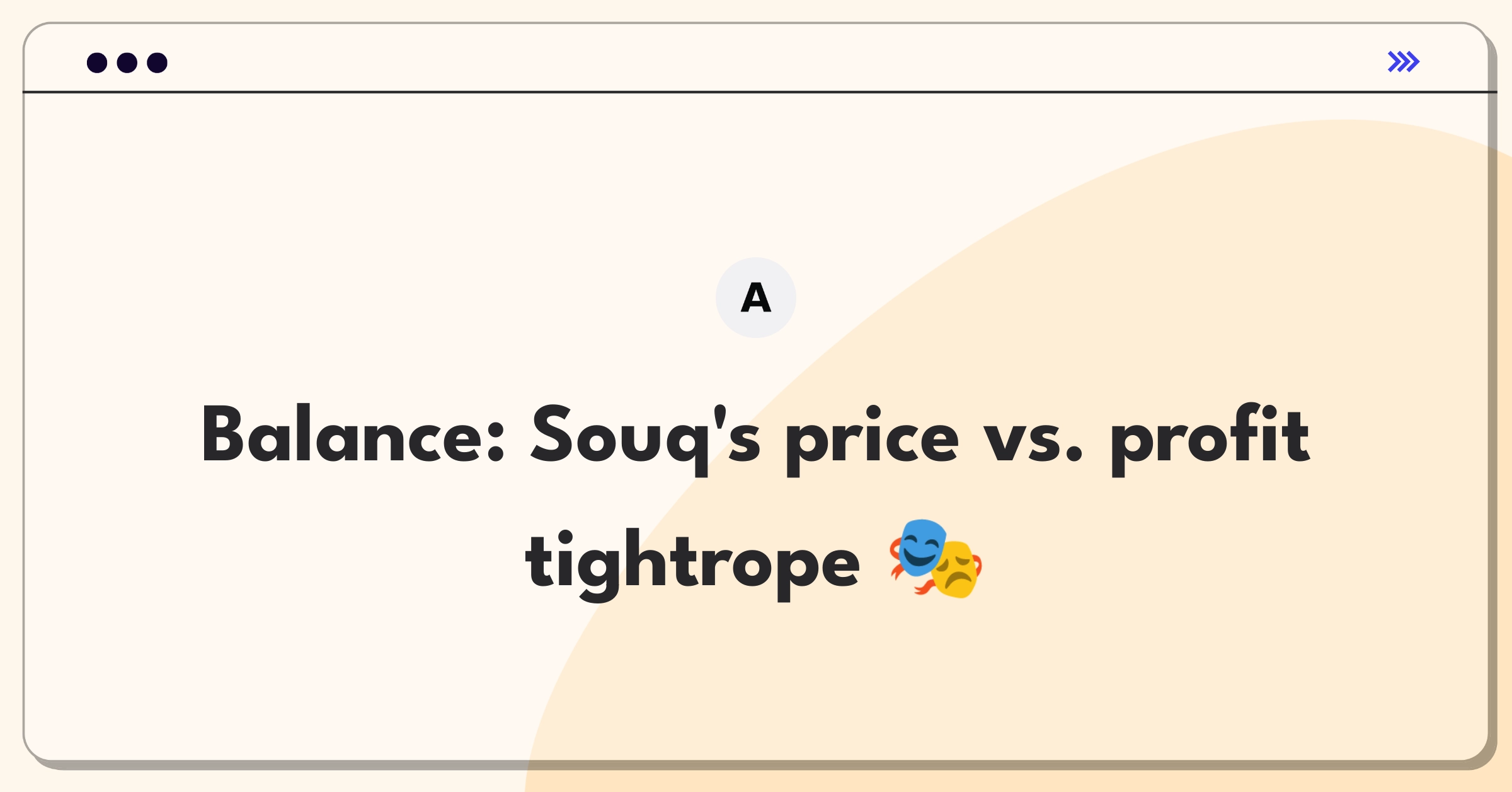 Product Management Trade-off Question: Balancing competitive pricing and profit margins for an e-commerce platform in the Middle East