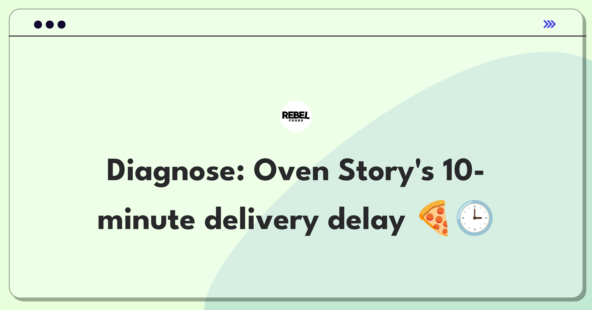 Product Management Root Cause Analysis Question: Investigating pizza delivery time increase for Rebel Foods