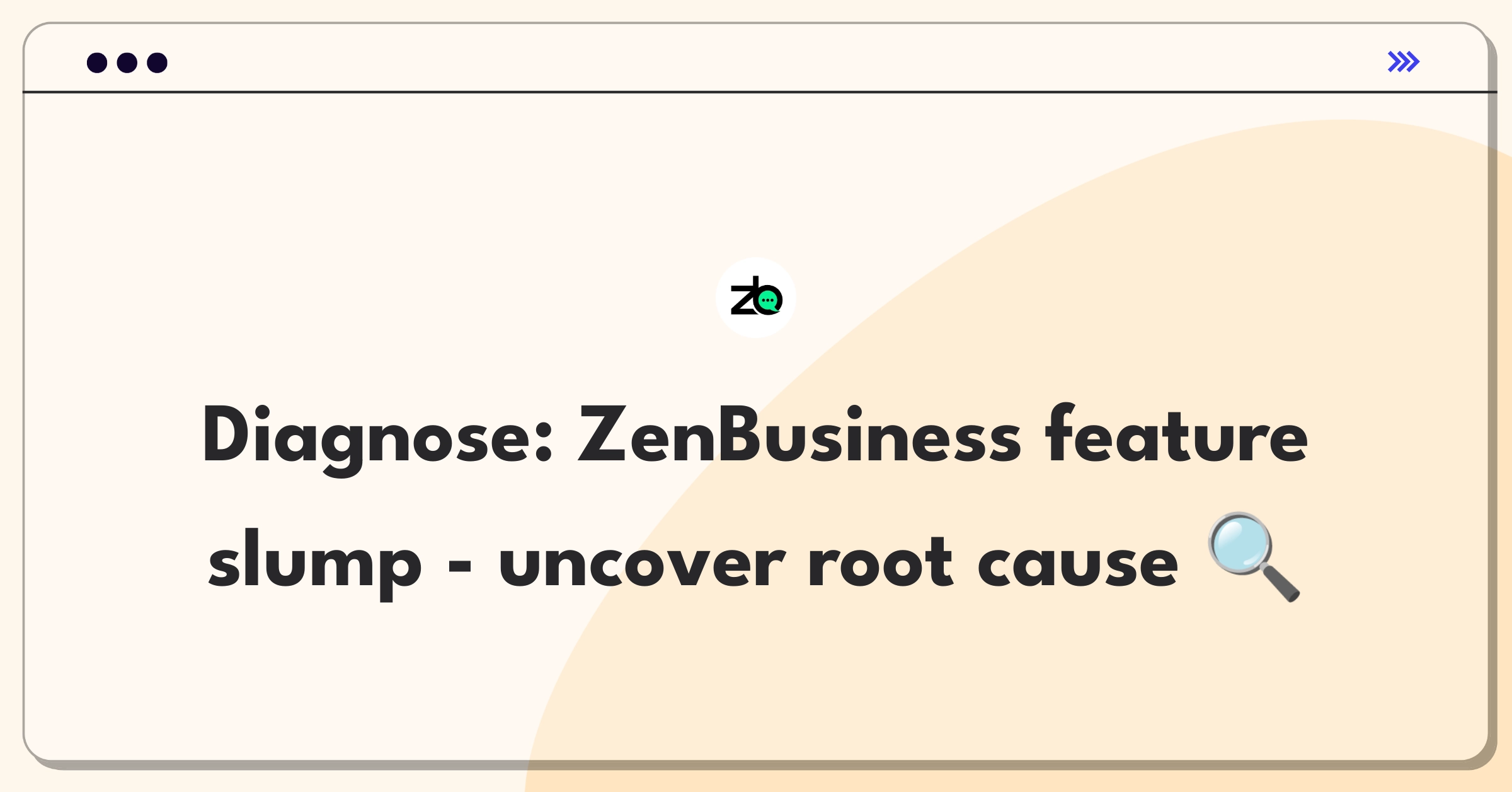 Product Management Root Cause Analysis Question: Investigating ZenBusiness accounting and tax feature usage decline