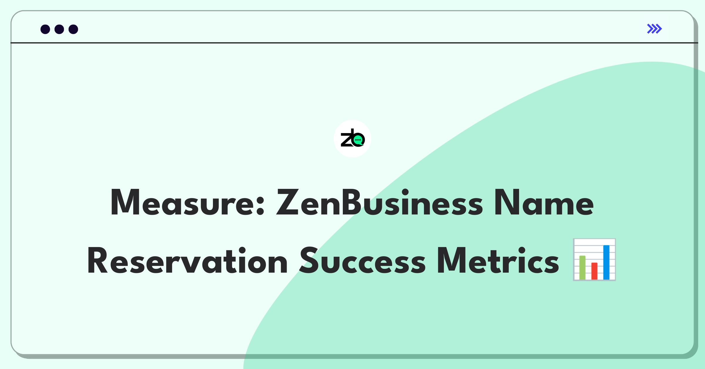 Product Management Success Metrics Question: Evaluating ZenBusiness Name Reservation feature performance