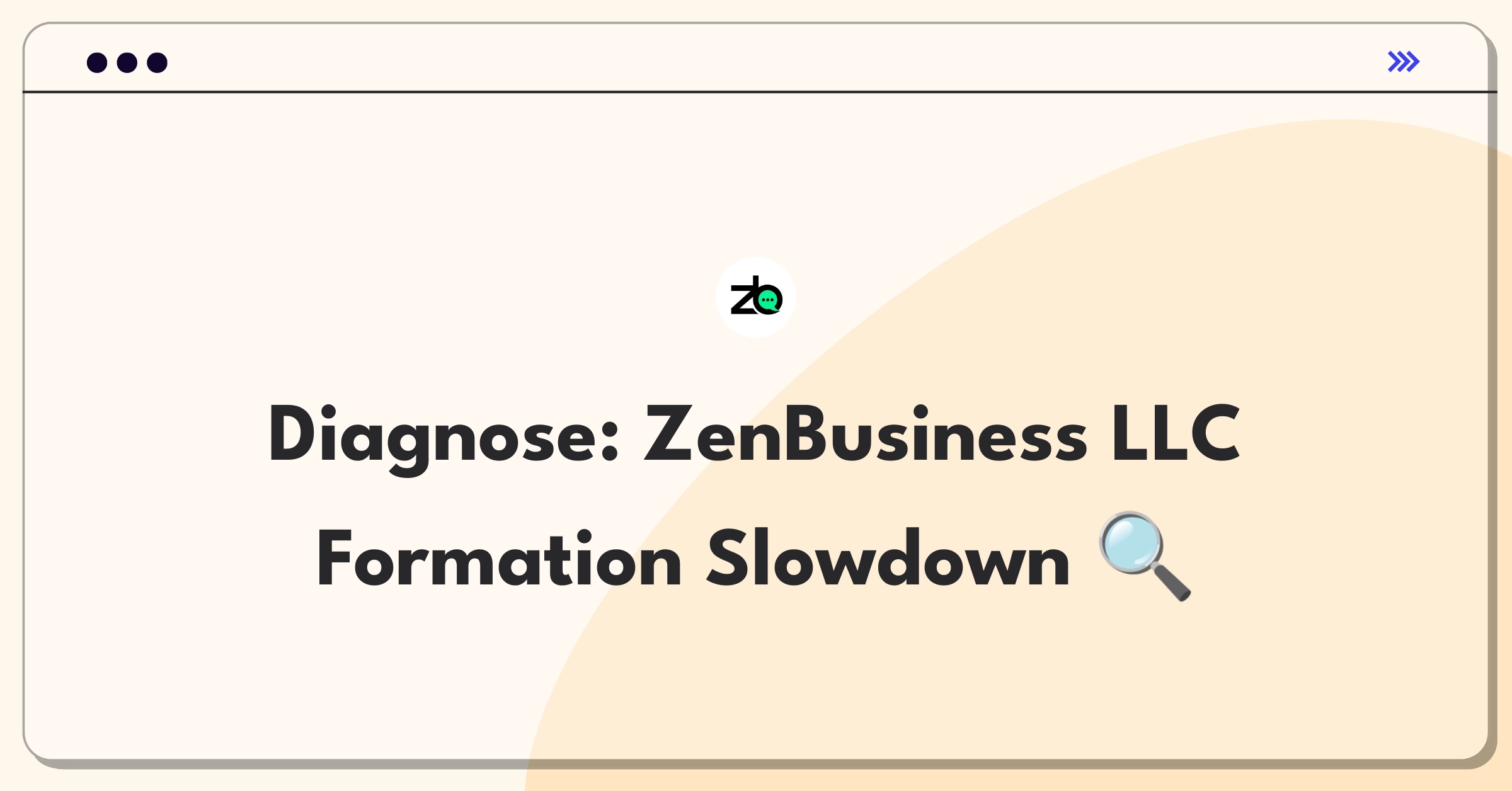 Product Management Root Cause Analysis Question: Investigating increased LLC formation processing time for ZenBusiness