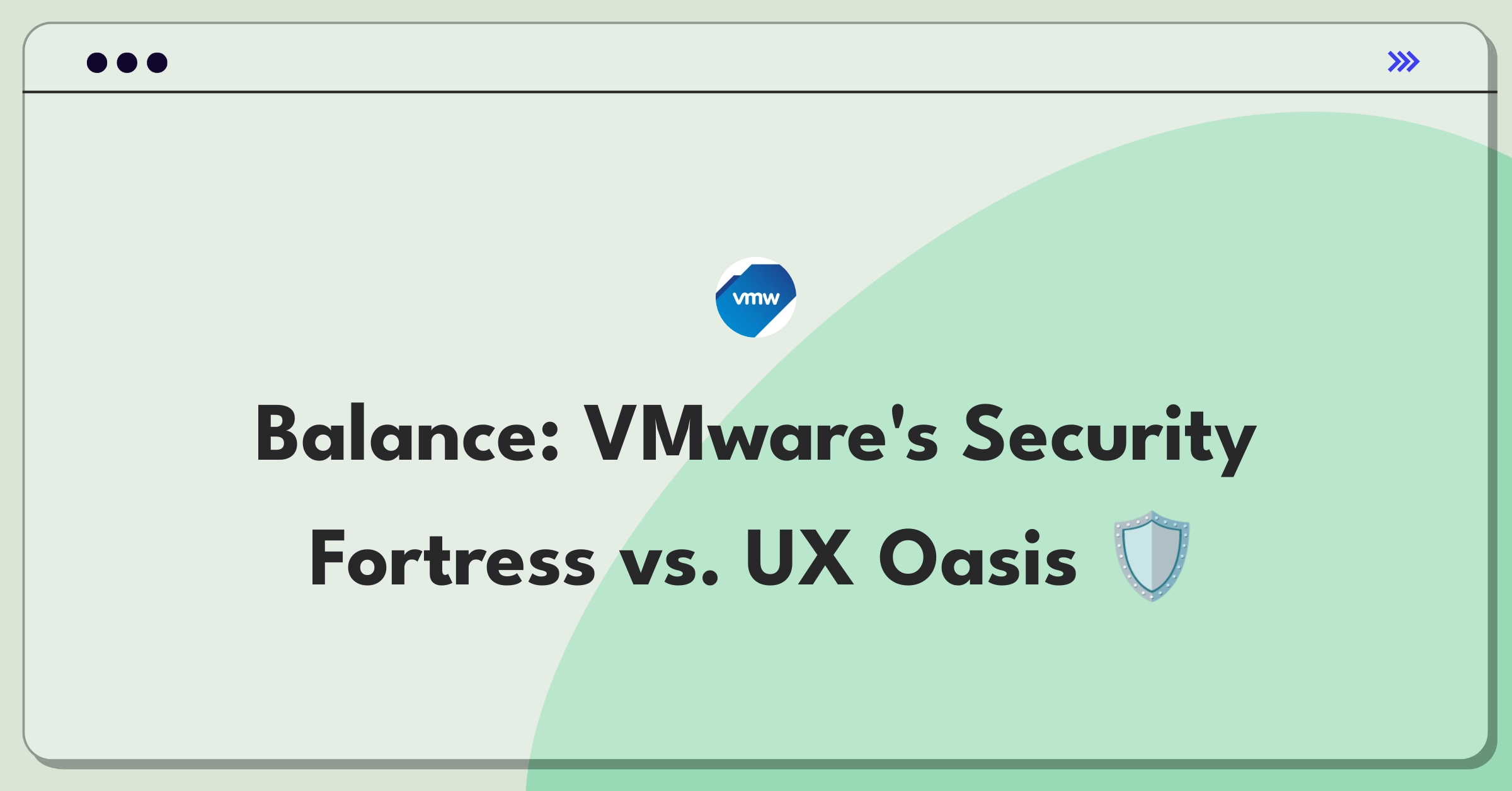 Product Management Trade-off Question: VMware virtualization security vs user experience balance