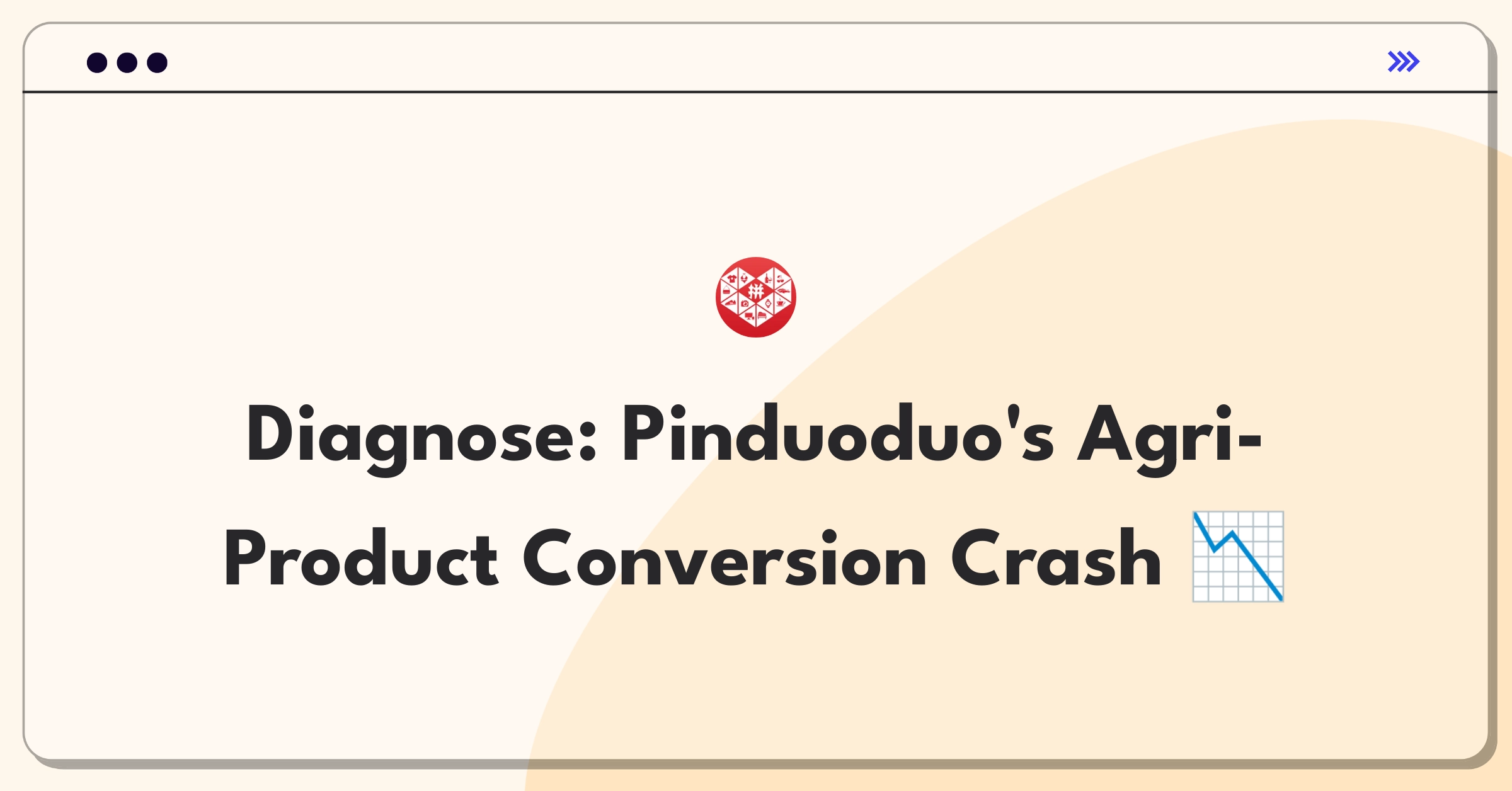 Product Management Root Cause Analysis Question: Investigating sudden conversion rate drop for agricultural products on e-commerce platform