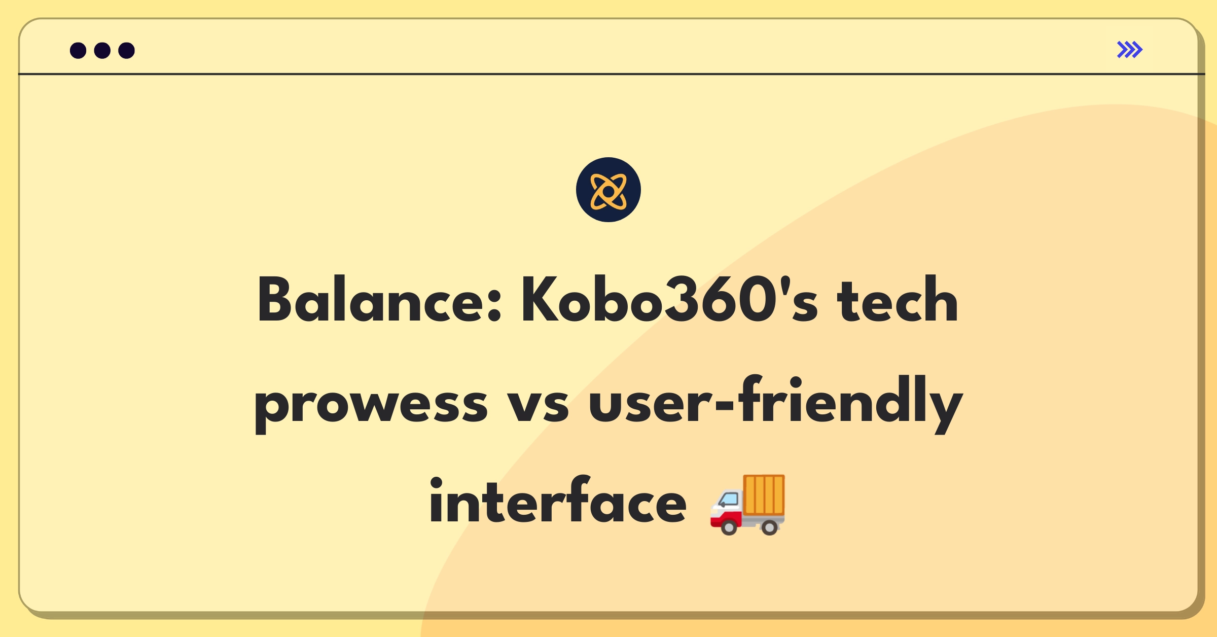 Product Management Trade-off Question: Logistics platform balancing route optimization and user interface simplification