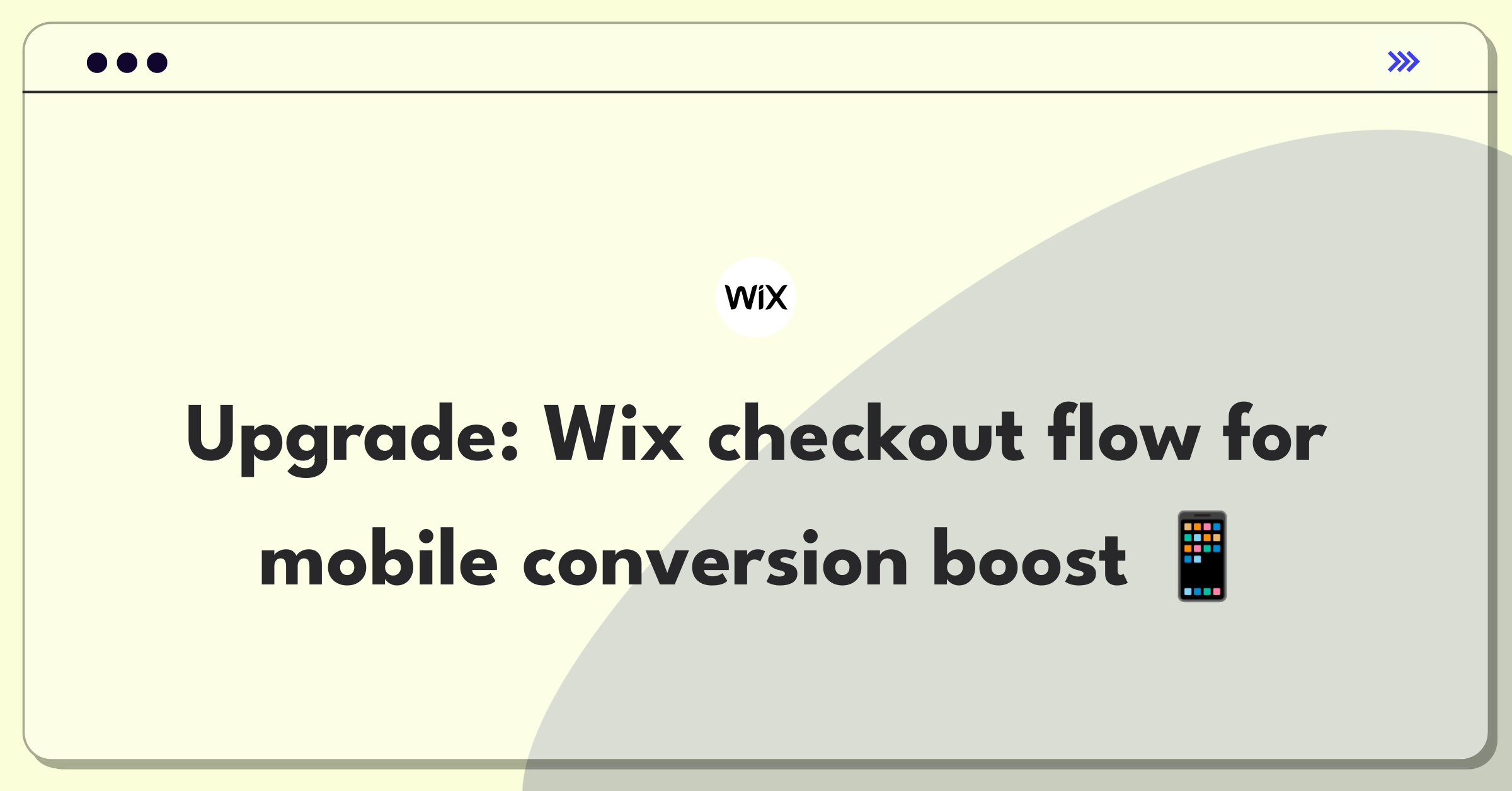 Product Management Improvement Question: Streamlining Wix e-commerce checkout process for better user experience