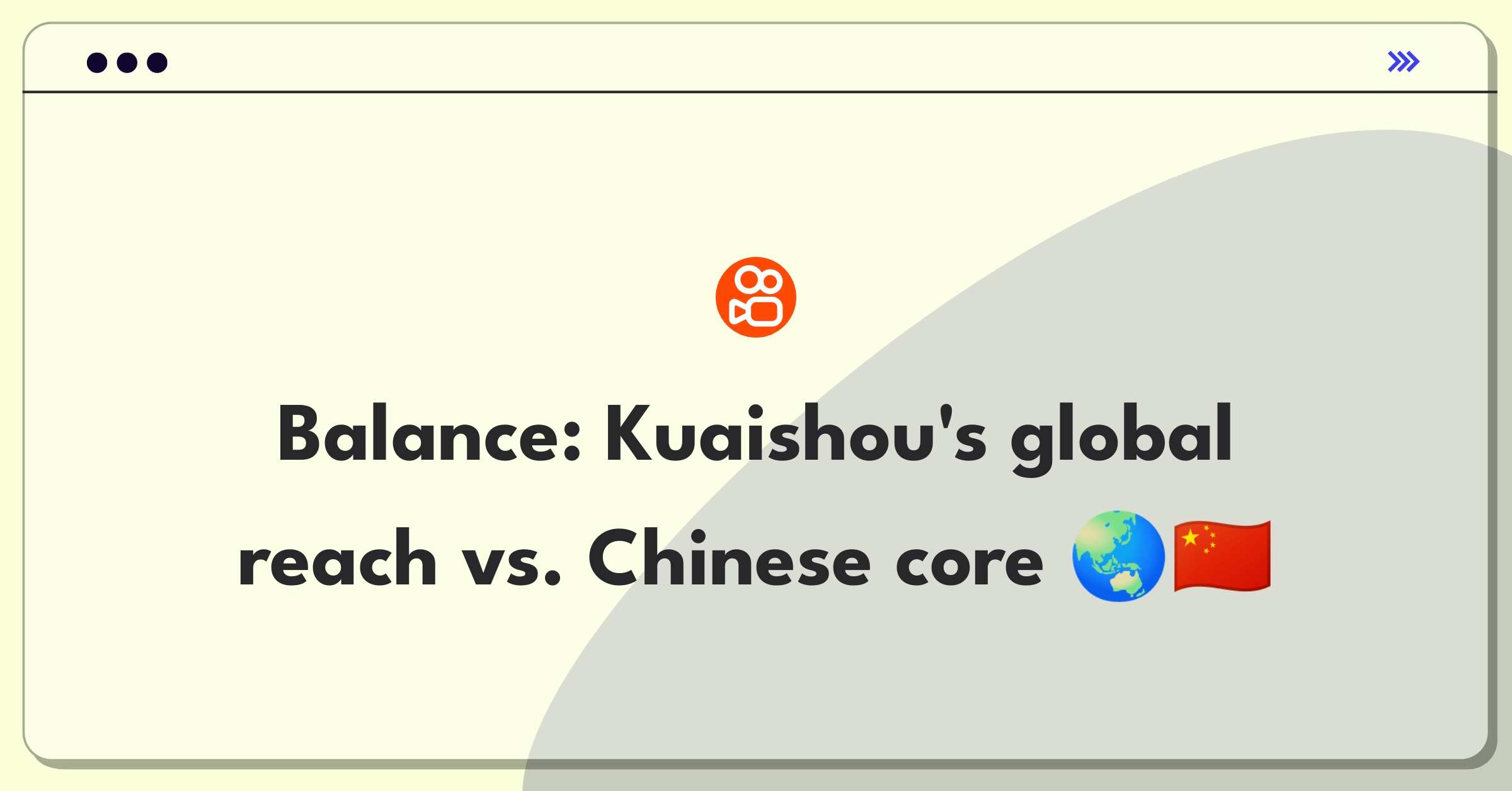 Product Management Strategy Question: Kuaishou weighs global expansion against core Chinese user retention