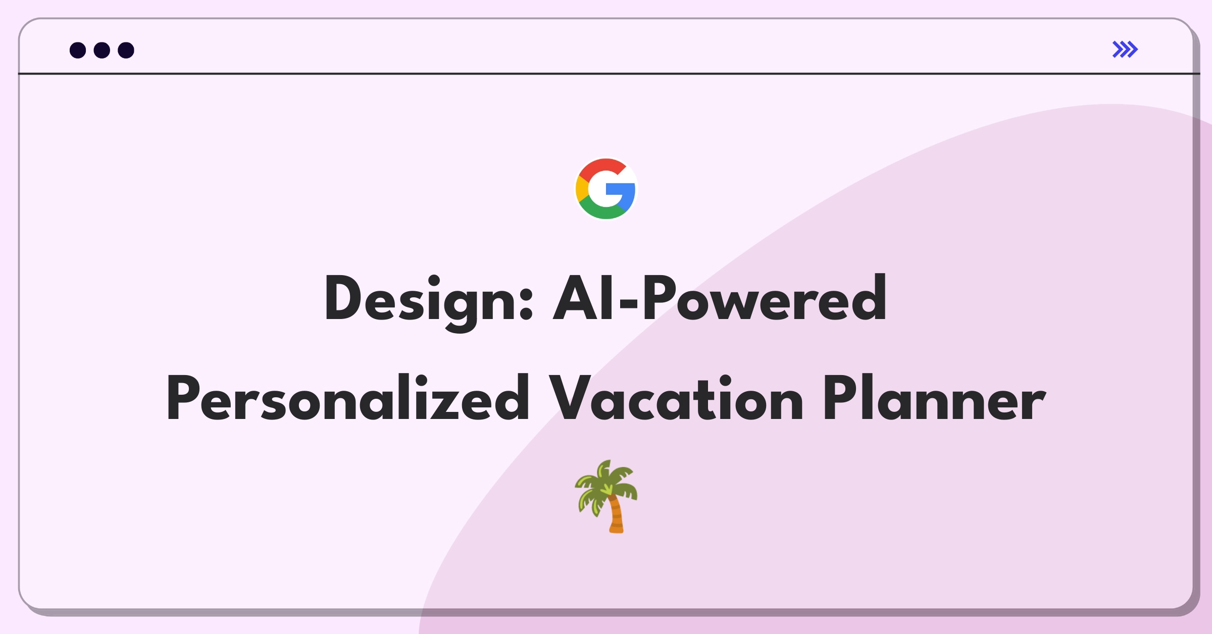 Product Management Design Question: Whiteboard sketch of AI travel companion app interface