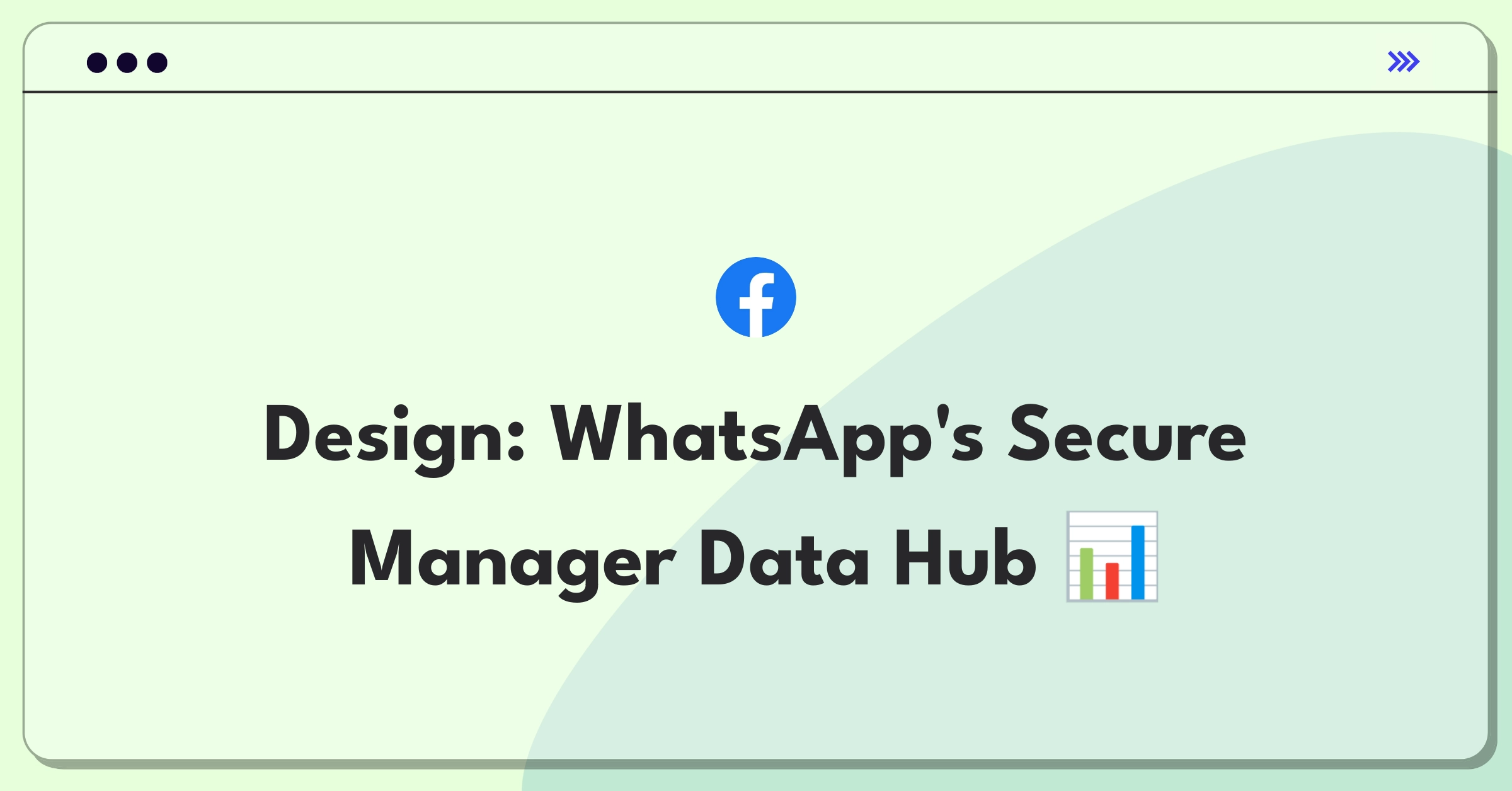 Product Management Technical Question: WhatsApp data collection feature design for company managers