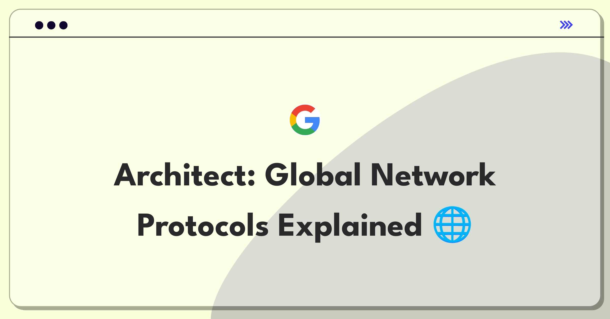 Product Management Technical Question: Diagram illustrating internet infrastructure and protocols