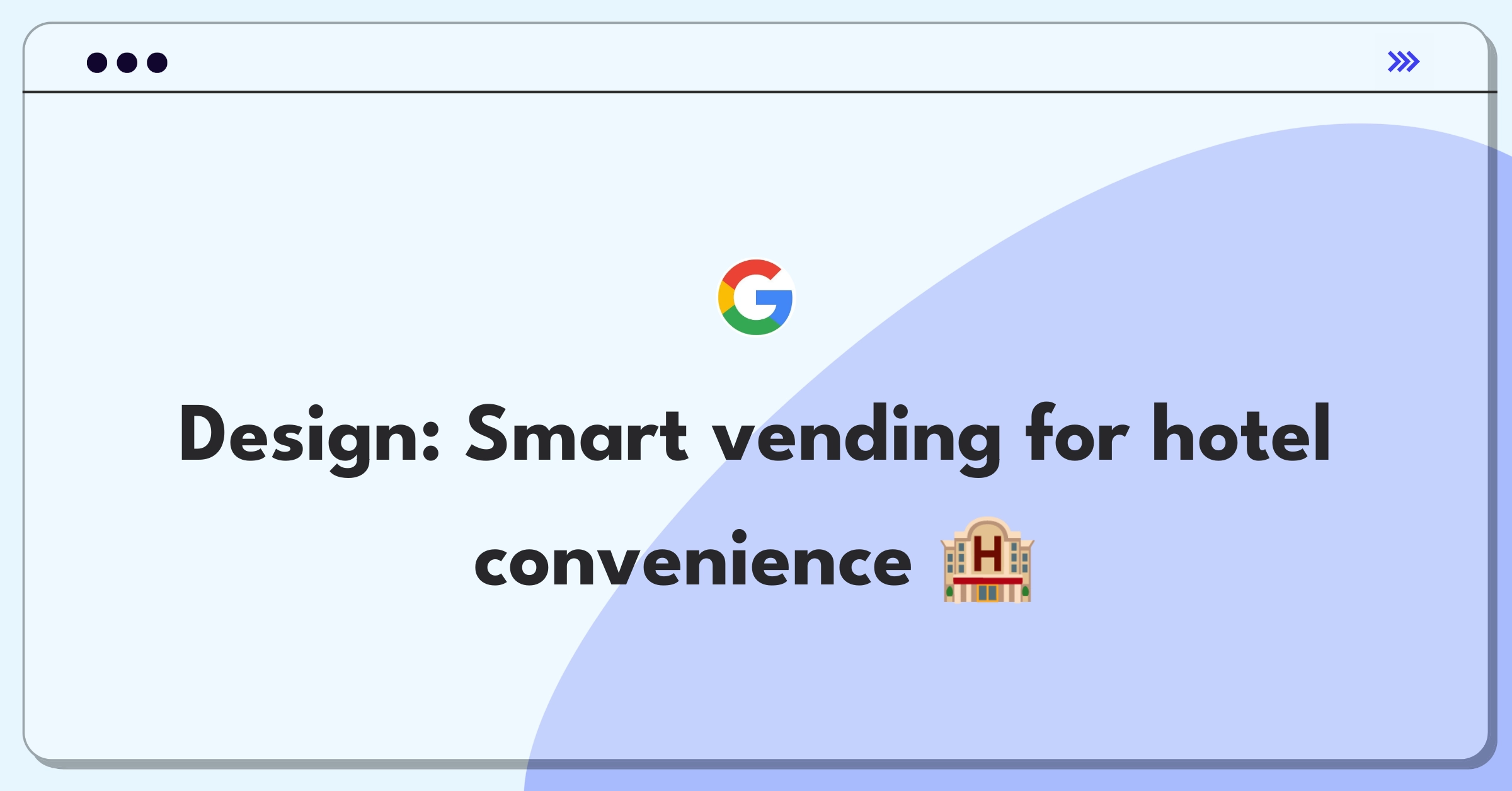 Product Management Design Question: Hotel vending machine concept with personalized offerings and essentials