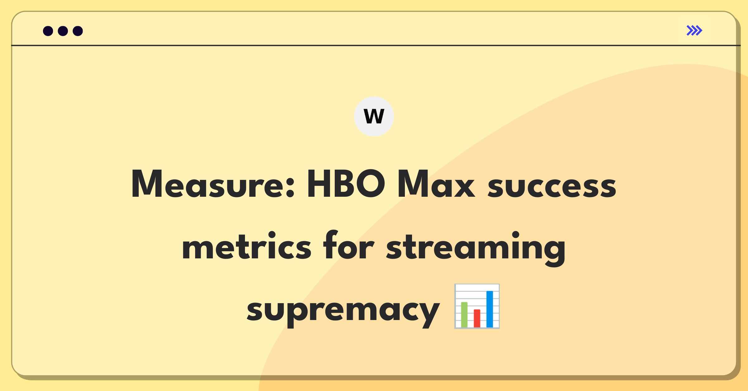 Product Management Analytics Question: Measuring success metrics for HBO Max streaming service