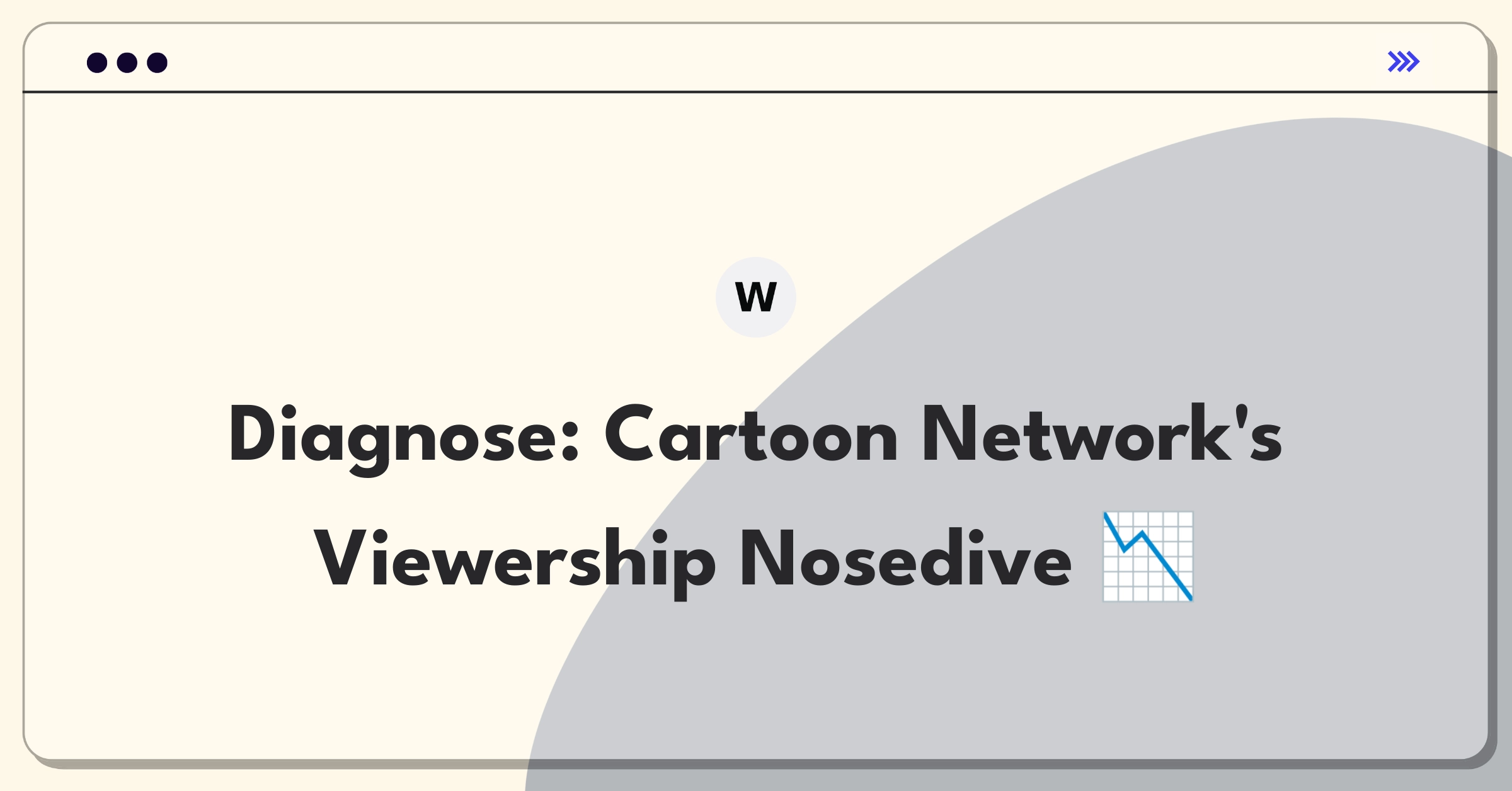 Product Management Root Cause Analysis Question: Investigating children's TV viewership decline for Cartoon Network