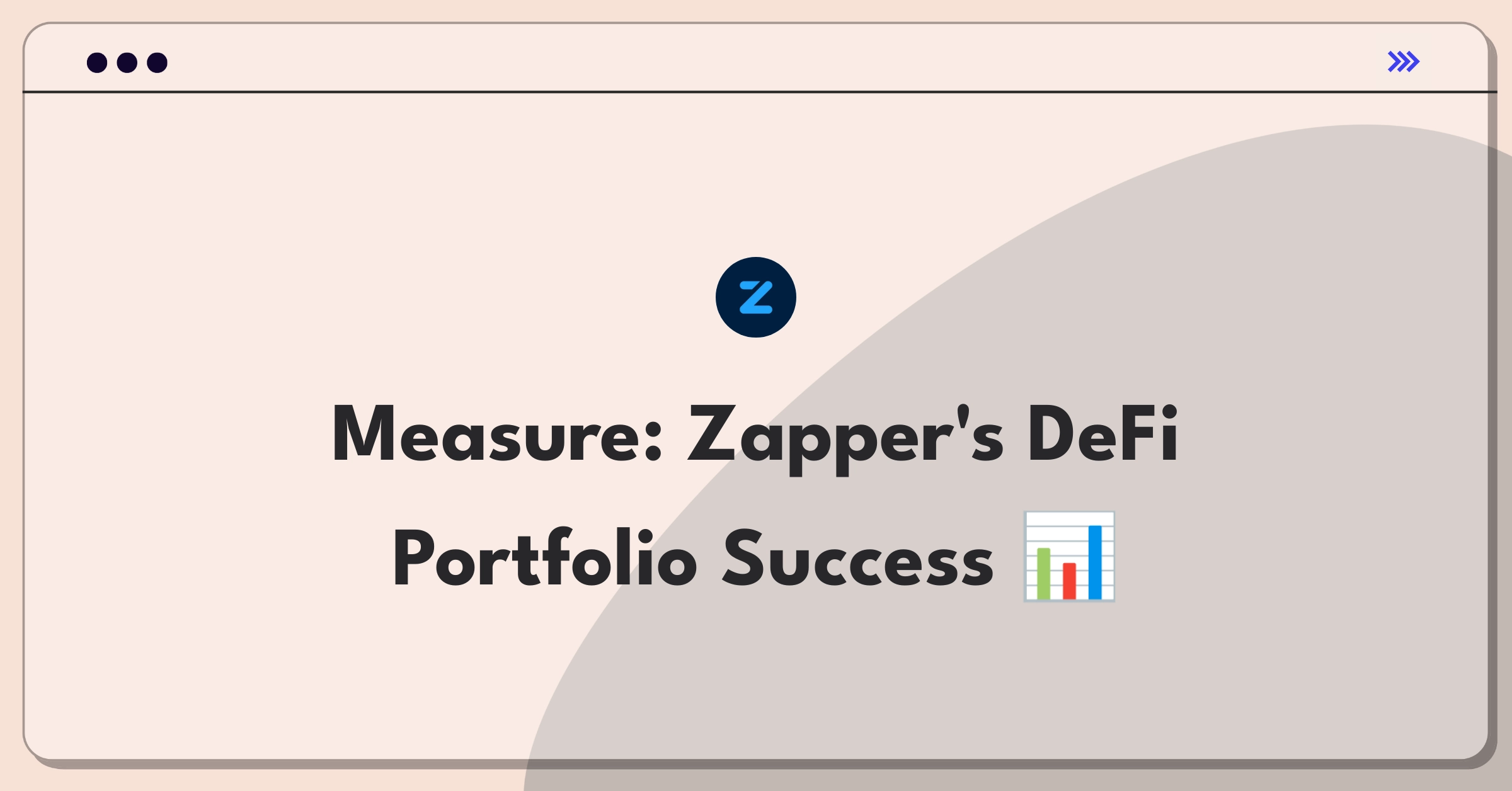 Product Management Success Metrics Question: Measuring effectiveness of Zapper's DeFi portfolio management feature