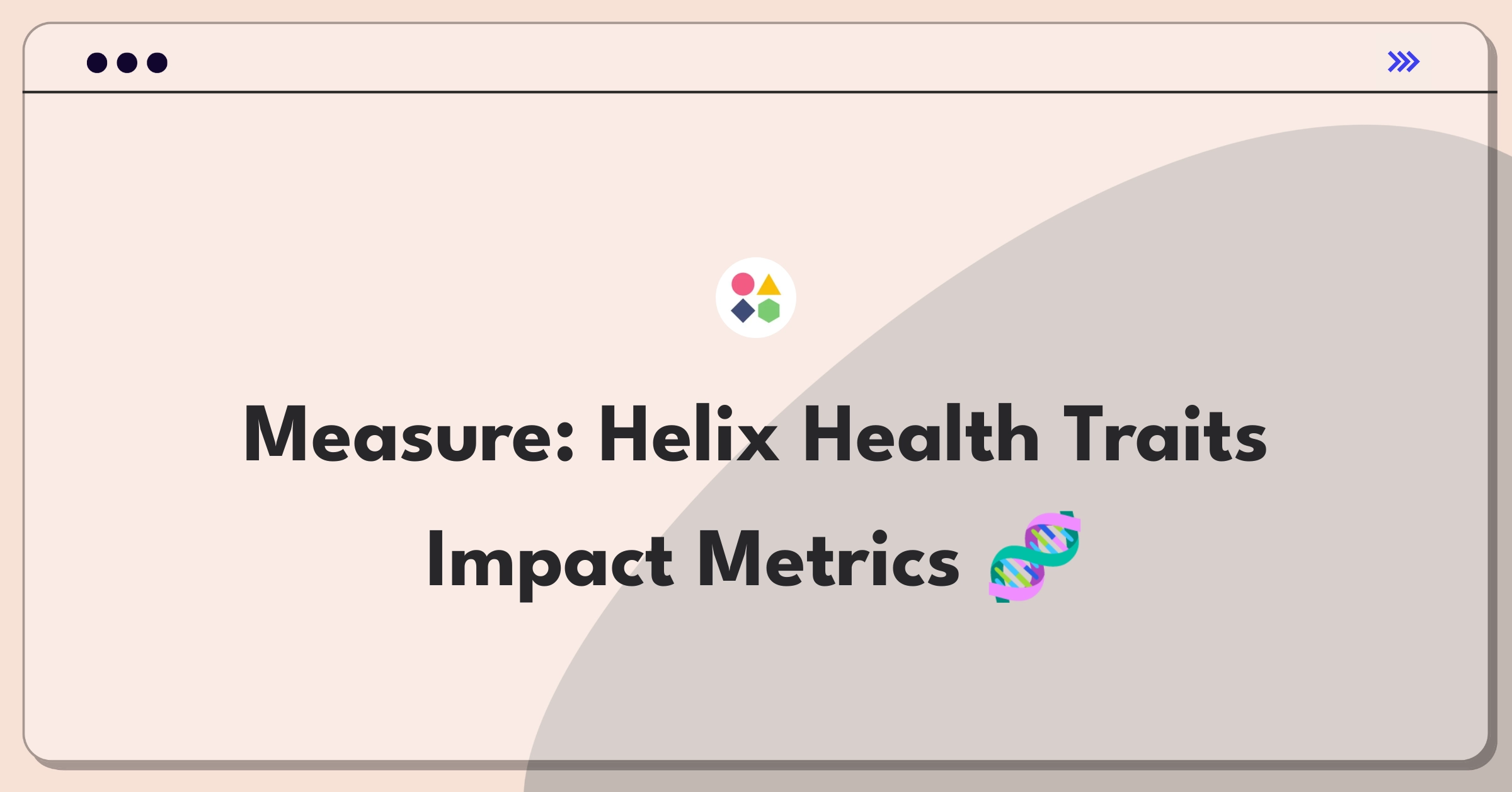 Product Management Analytics Question: Defining success metrics for Helix's genetic health reports