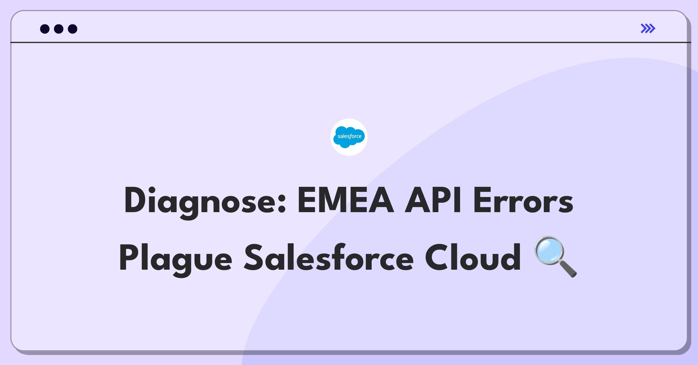 Product Management Root Cause Analysis Question: Investigating sudden API errors in Salesforce Marketing Cloud's EMEA region