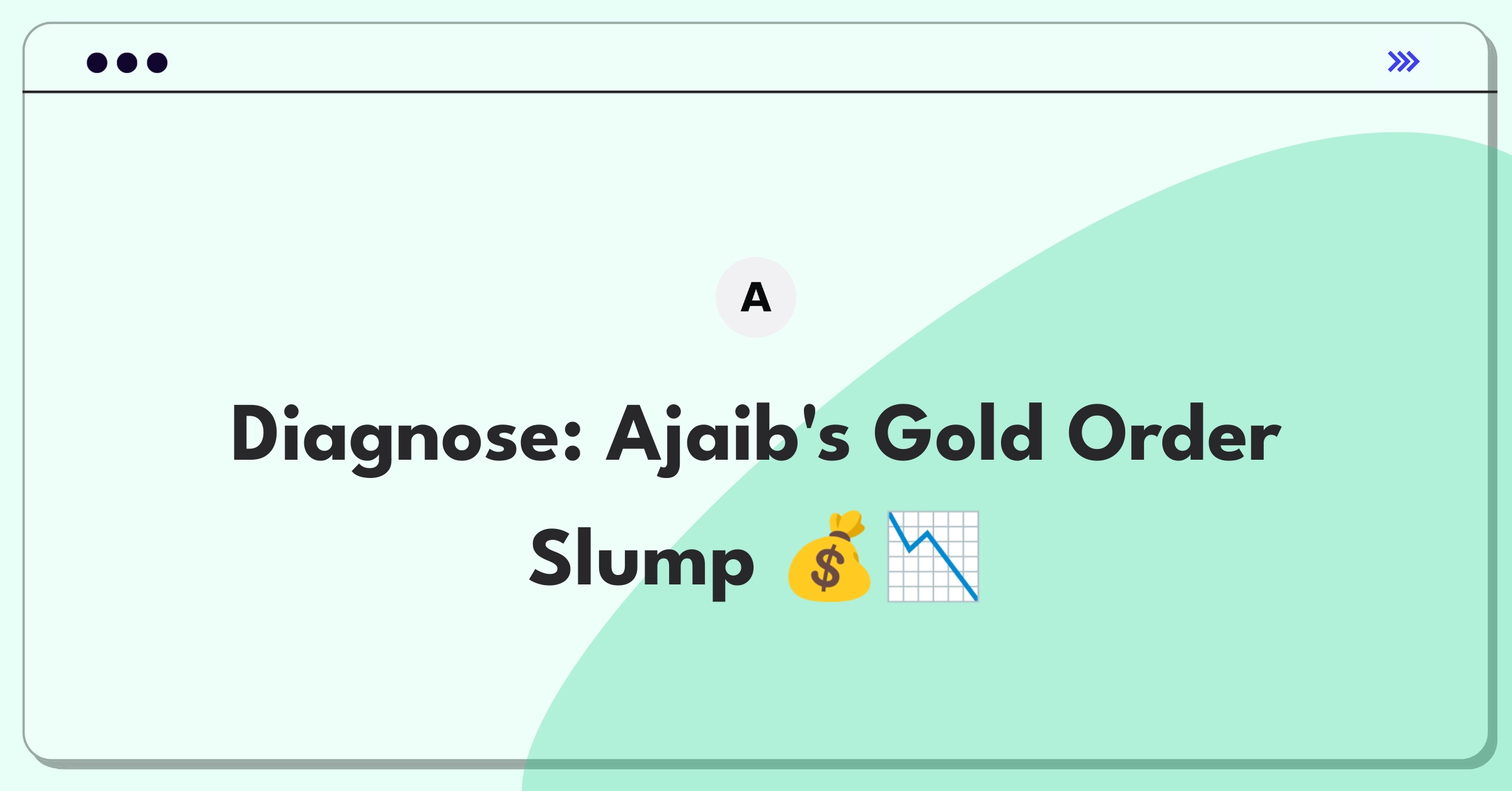 Product Management Root Cause Analysis Question: Investigating declining gold transaction values on investment platform