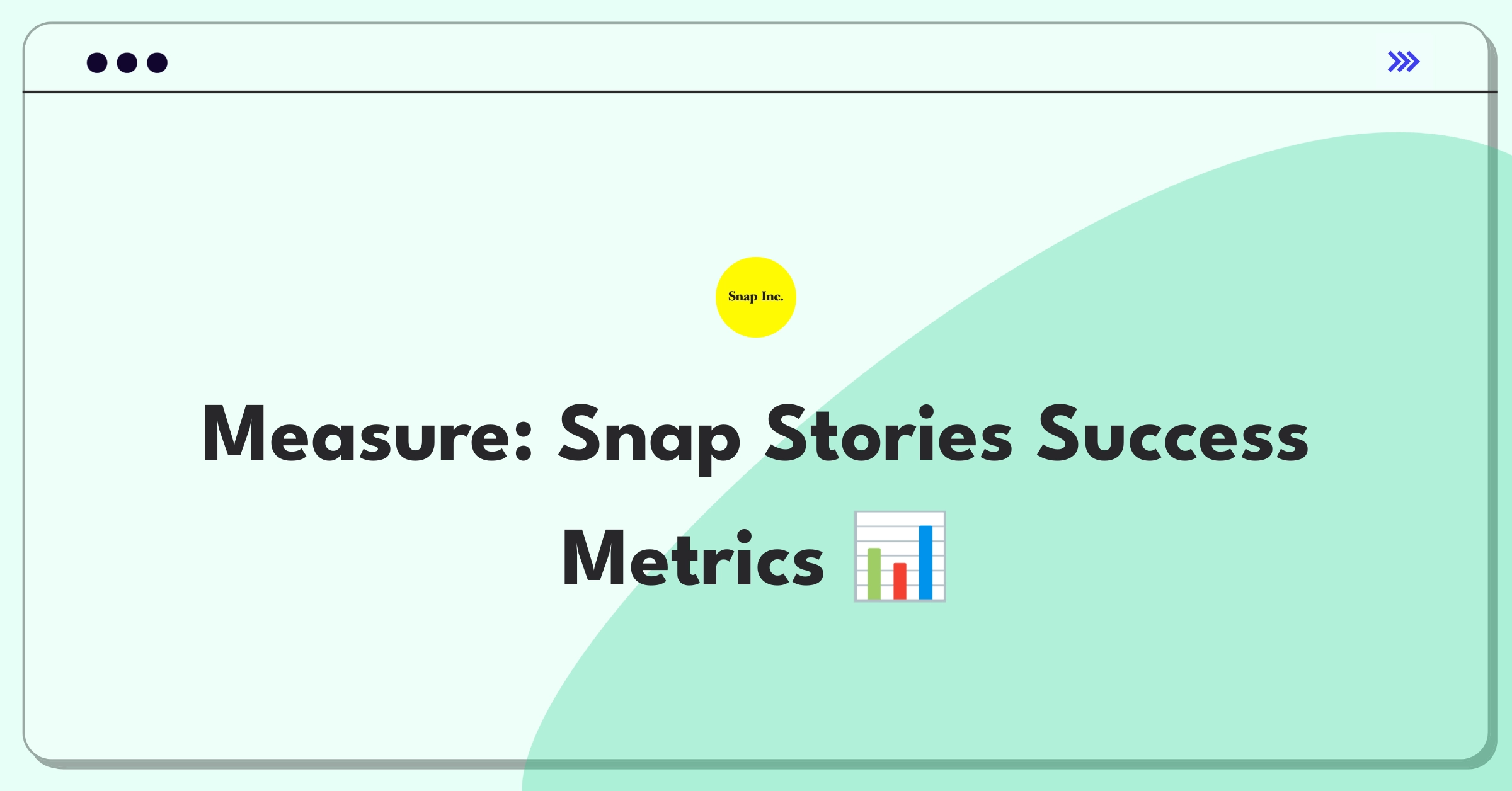 Product Management Analytics Question: Measuring success of Snapchat Stories feature