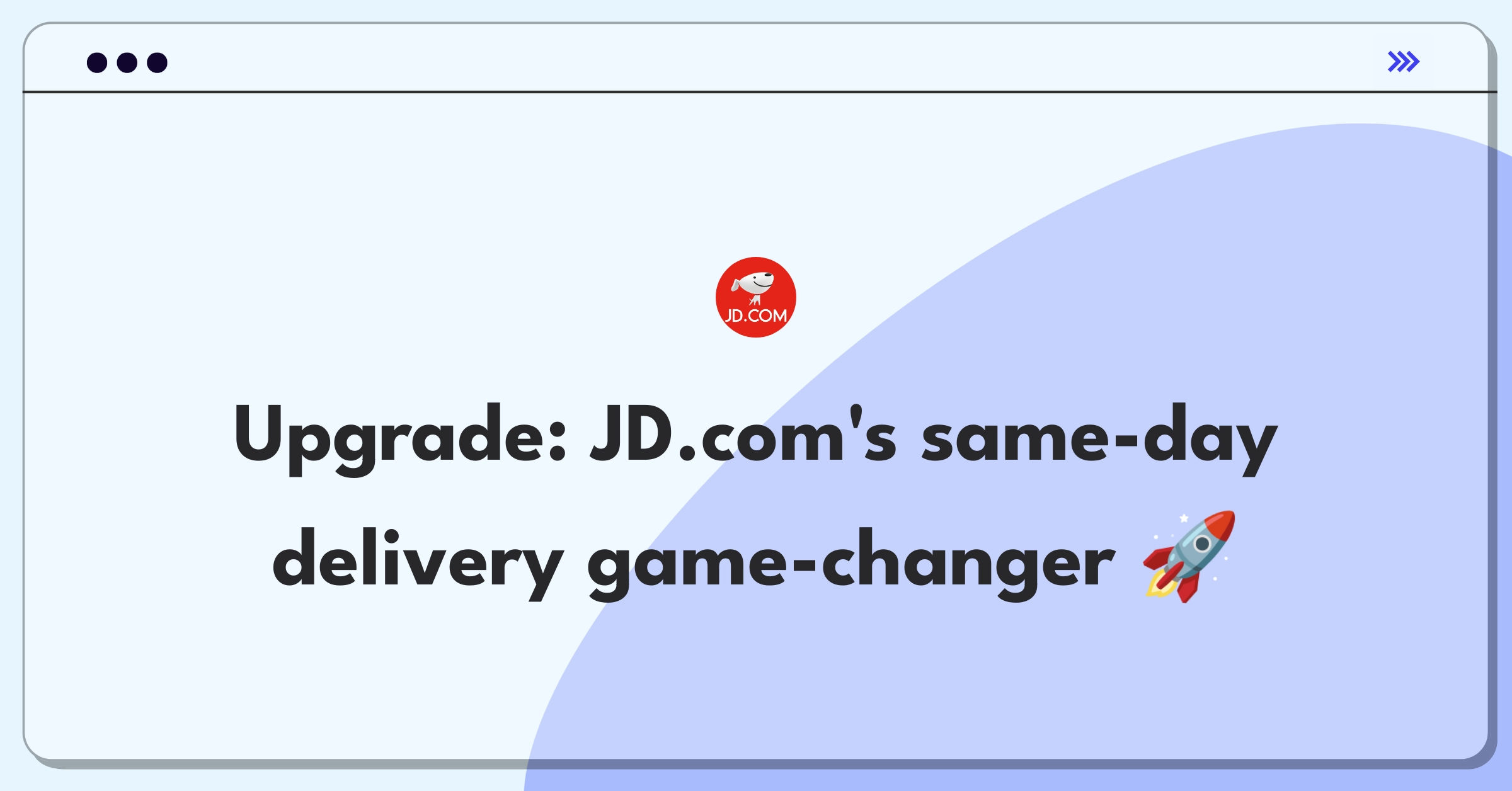 Product Management Improvement Question: Innovative features for JD.com's same-day delivery service