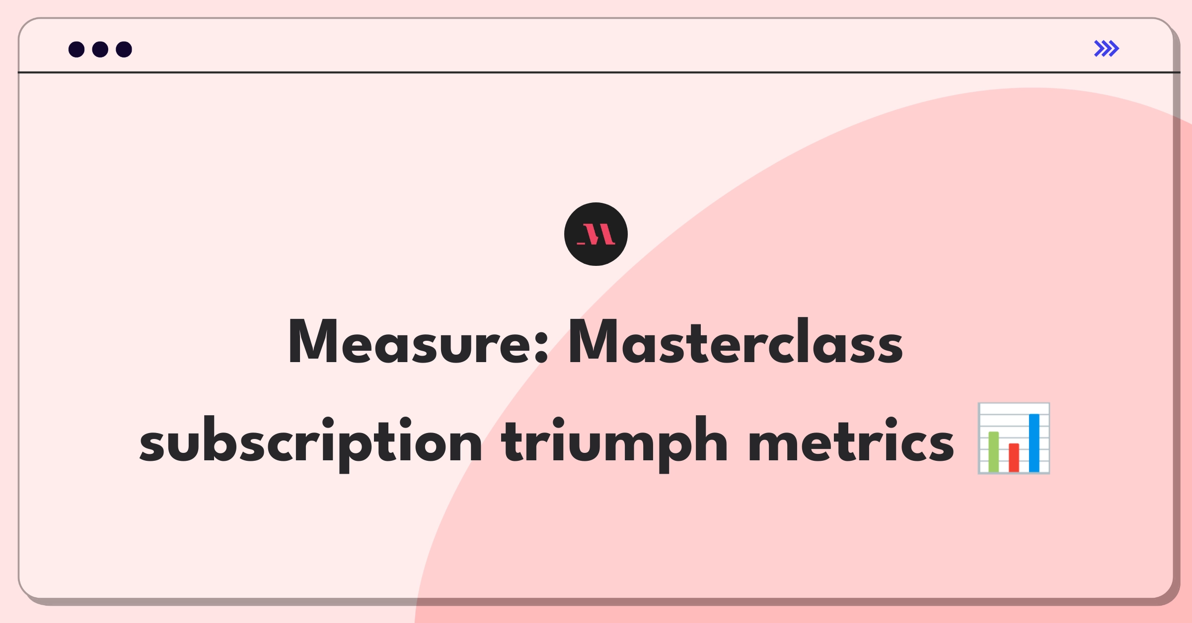 Product Management Metrics Question: Masterclass subscription model success evaluation framework