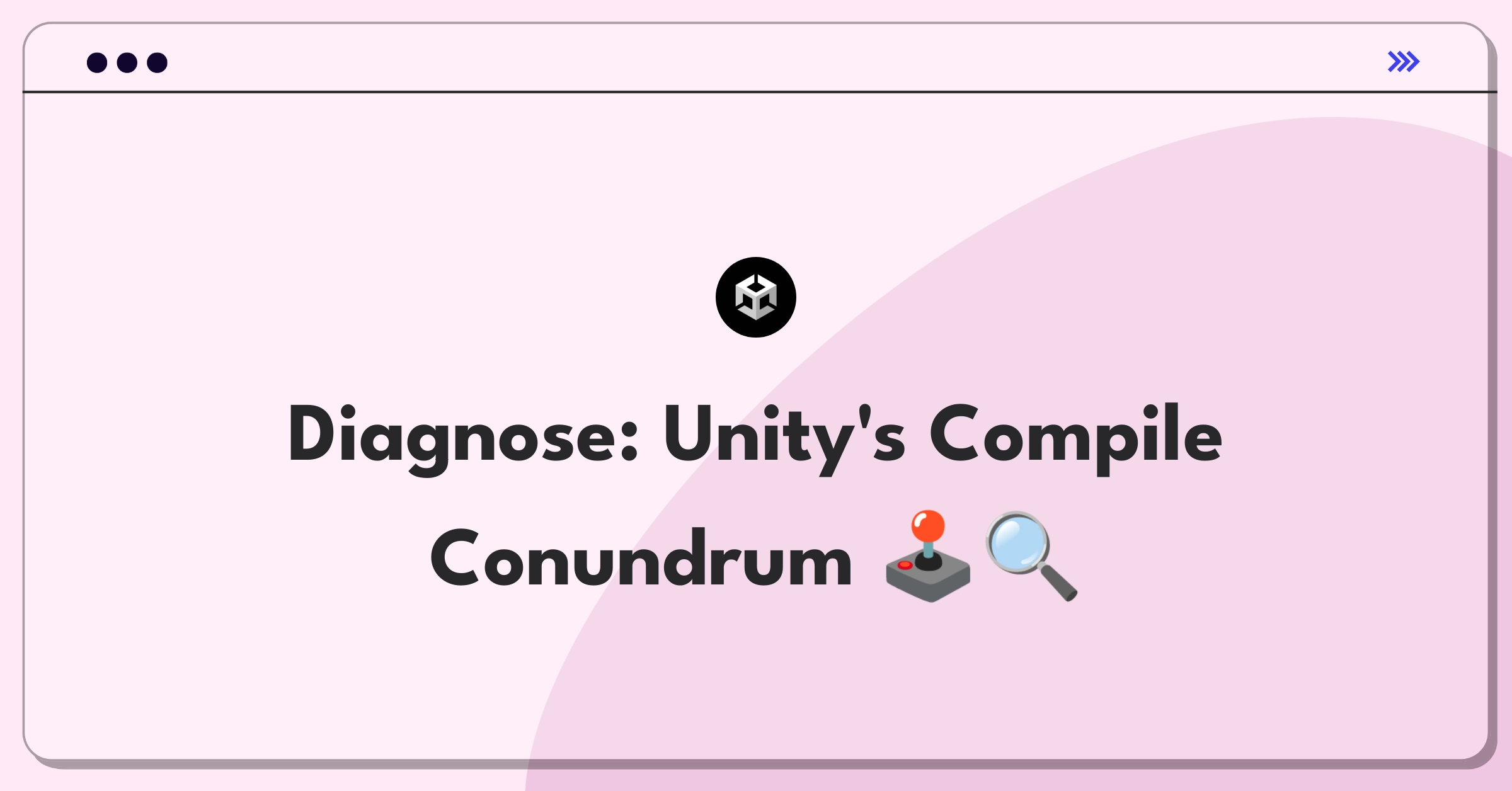 Product Management Root Cause Analysis Question: Investigating Unity game engine's sudden compile time increase