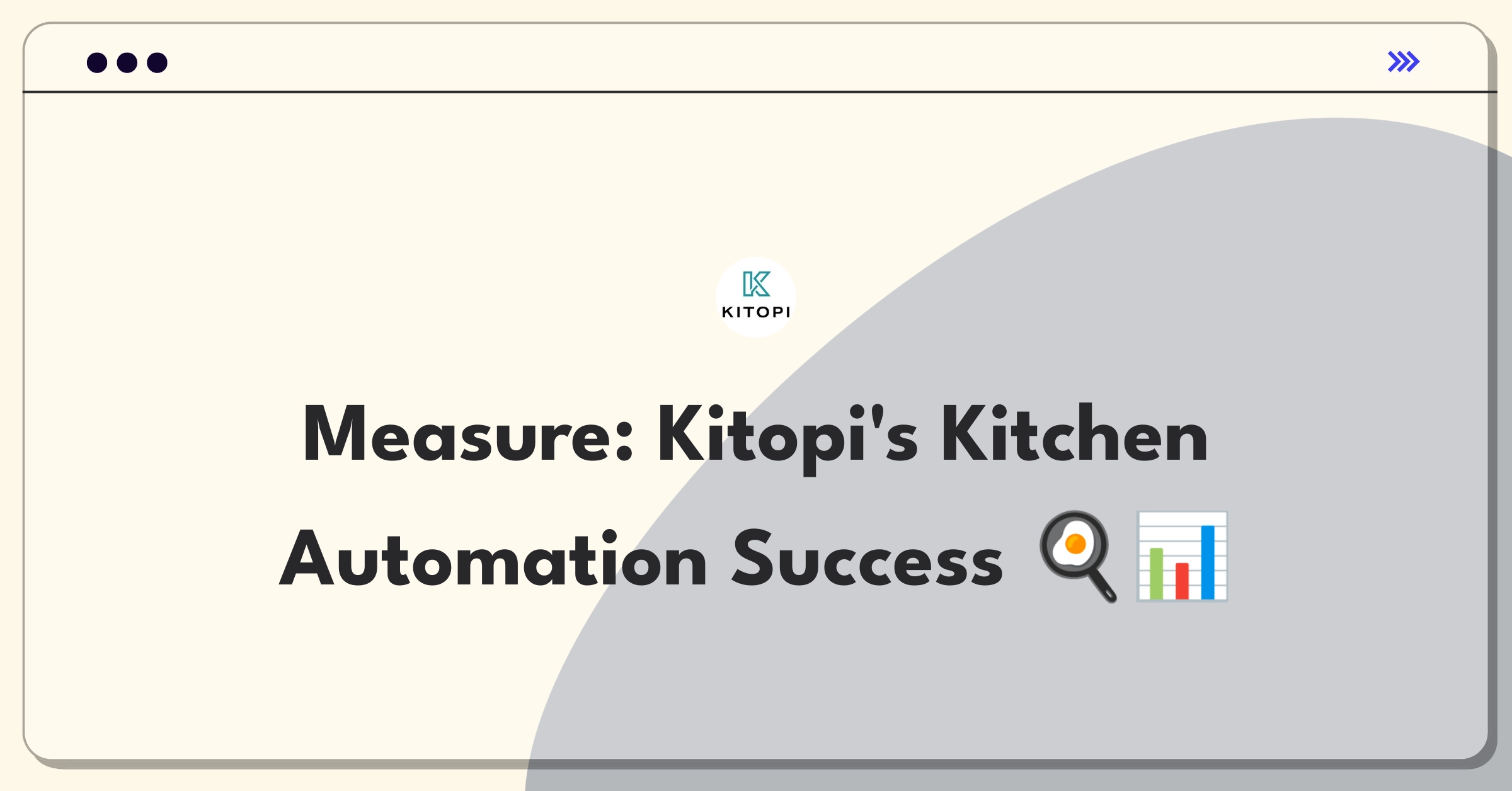 Product Management Success Metrics Question: Evaluating cloud kitchen automation platform efficiency and quality