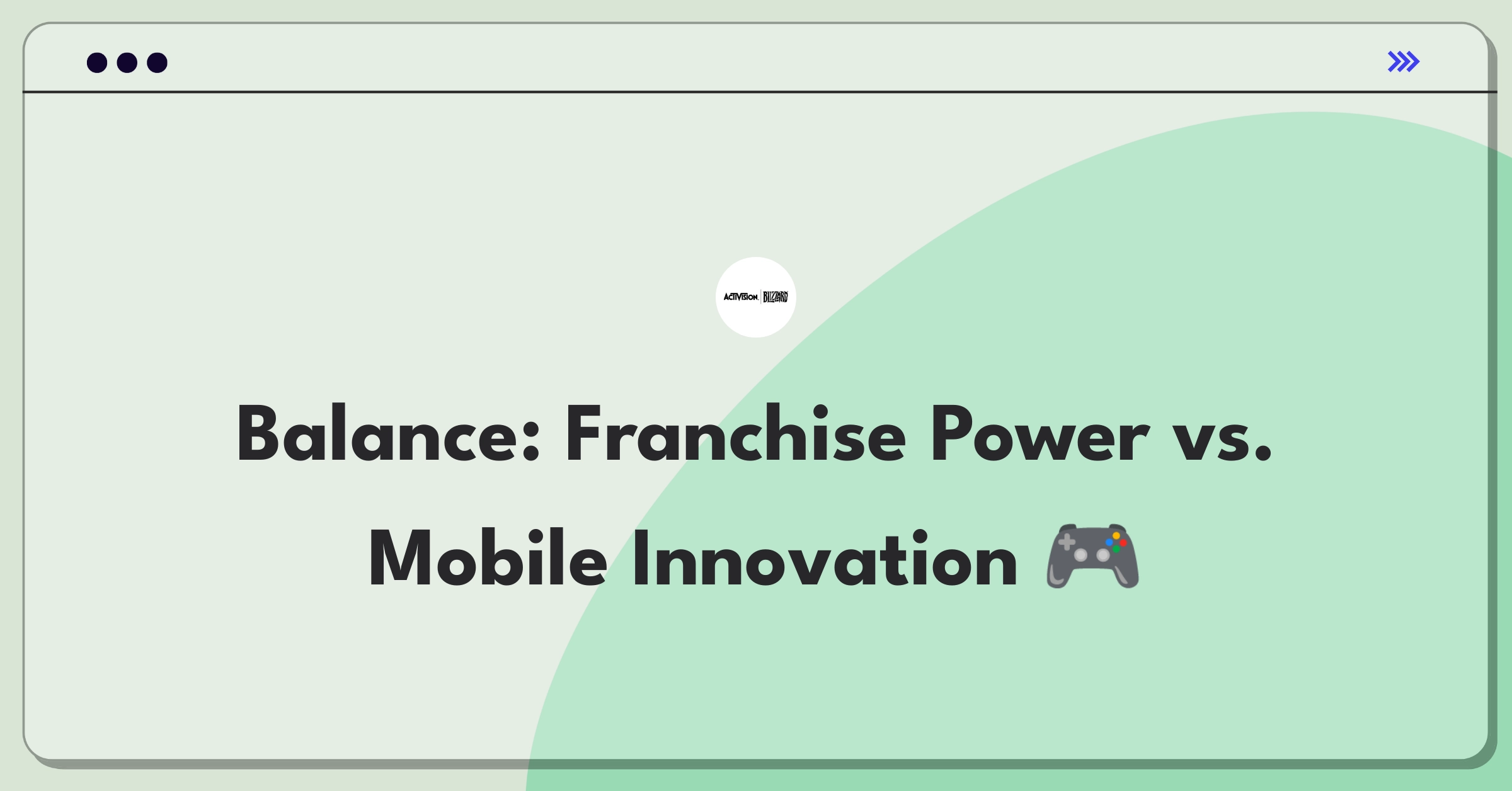 Product Management Trade-off Question: Mobile gaming strategy balancing existing franchises and new IPs