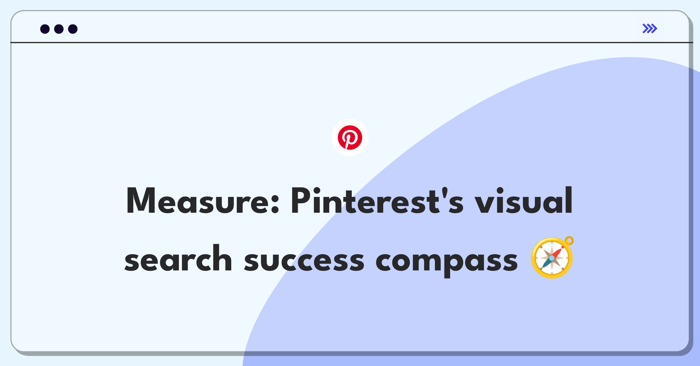 Product Management Metrics Question: Defining success for Pinterest's visual search tool using key performance indicators